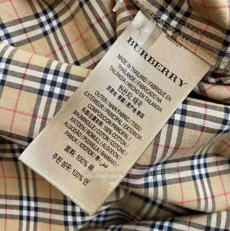 Burberry Burberry Multicolor Cotton Long Sleeve Shirt. Size L / US 10 / IT 46 - 5 Thumbnail