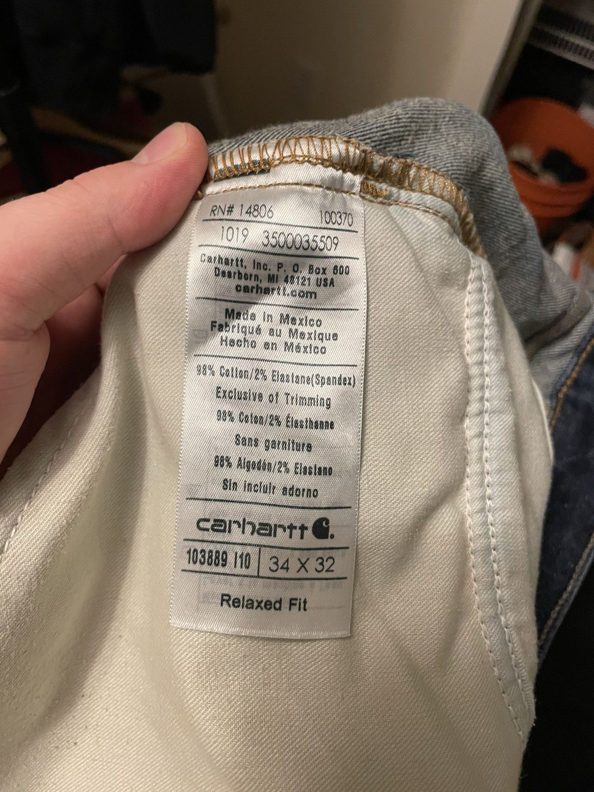 Carhartt Carhartt workwear jeans size 34x32 Size US 34 / EU 50 - 9 Thumbnail