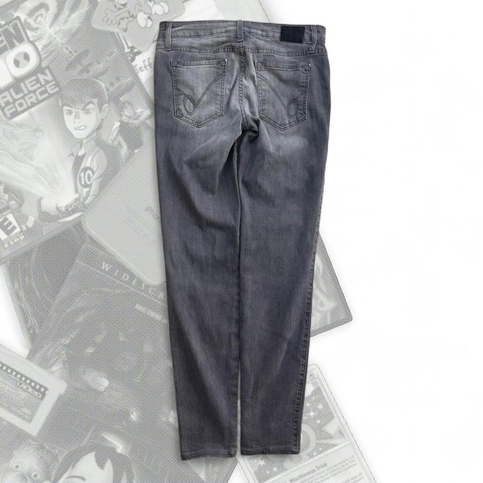 Bebe Y2K Gray Light Wash BeBe Denim Skinny Jeans Size 27" / US 4 / IT 40 - 3 Thumbnail