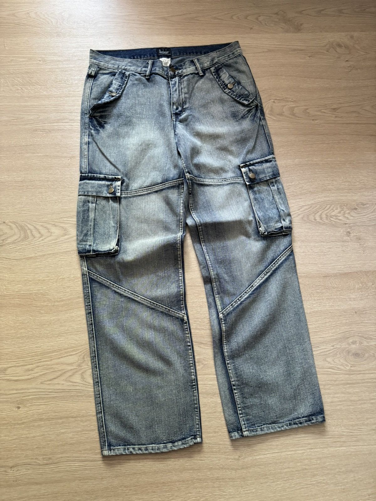 Japanese Brand Vintage 00’s Workwear Baggy y2k Cargo Jeans Denim Pants Size US 36 / EU 52 - 1 Thumbnail