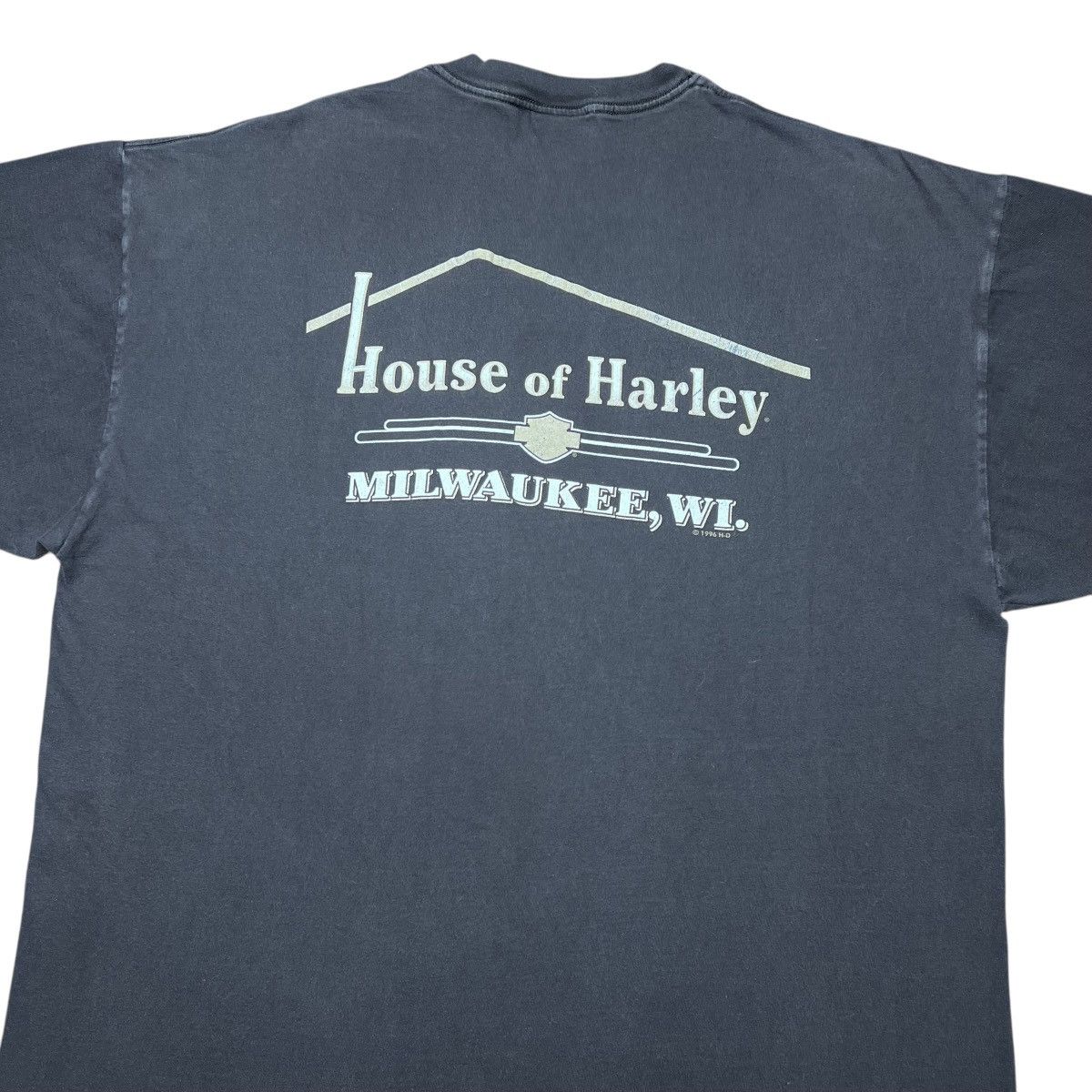 Harley Davidson × Vintage 1999 Harley Davidson Motorcycles 3D Spell Out Graphic Tee Size US XXL / EU 58 / 5 - 9 Thumbnail