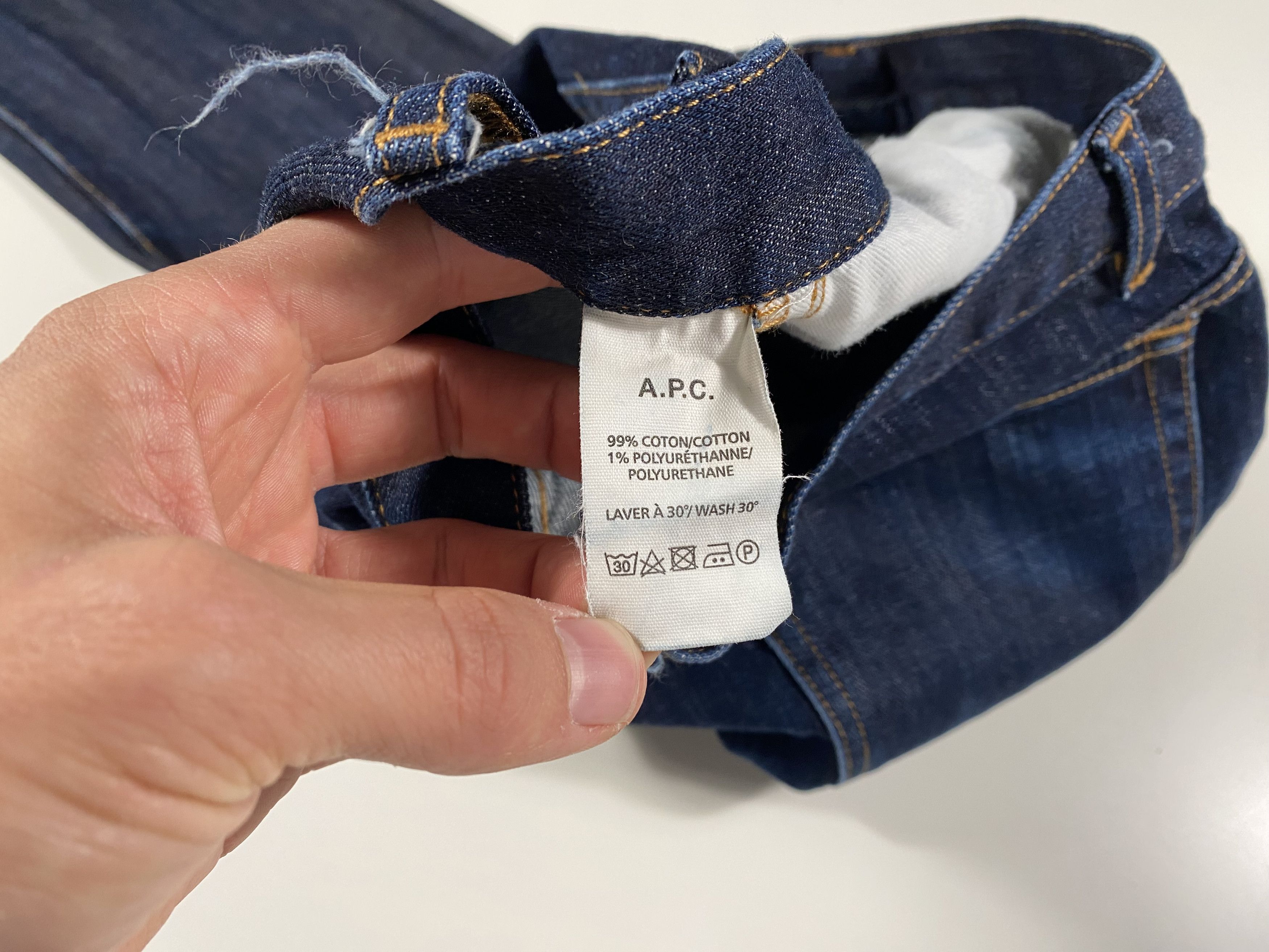 A.P.C. A.P.C. New Cure H Dark Wash Slim Fit Jeans 29x27 Size US 29 - 5 Thumbnail