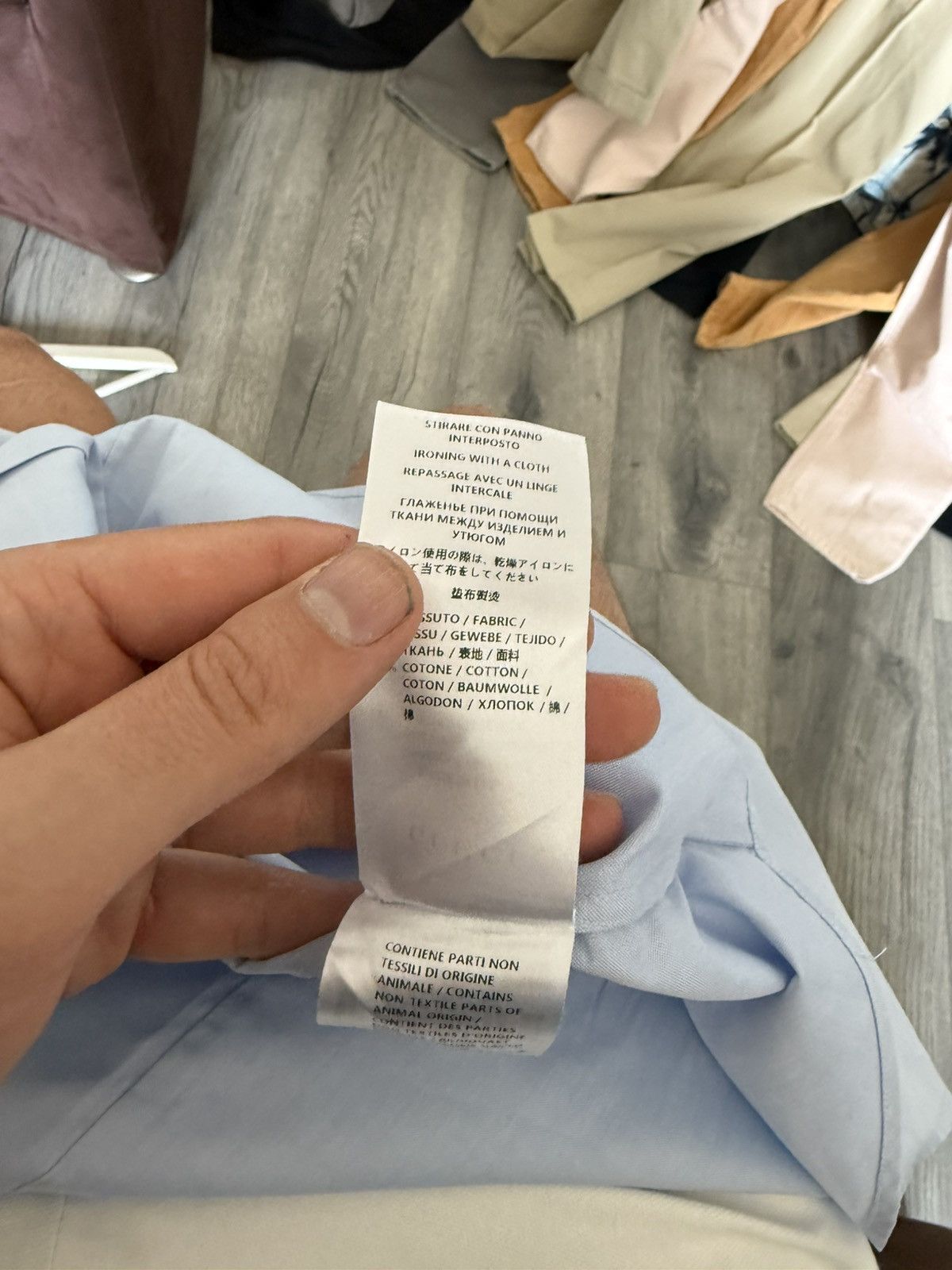 Gucci Blue Dress Shirt with White Contrast Collar – Duke Fit Size US S / EU 44-46 / 1 - 13 Thumbnail
