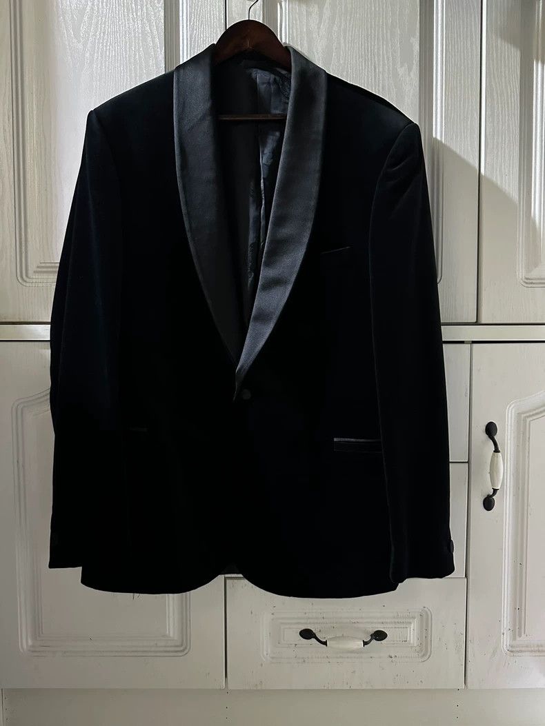 Versace Versace Black Silk Velvet Evening Blazer - dmc Size US XL / EU 56 / 4 - 1 Thumbnail