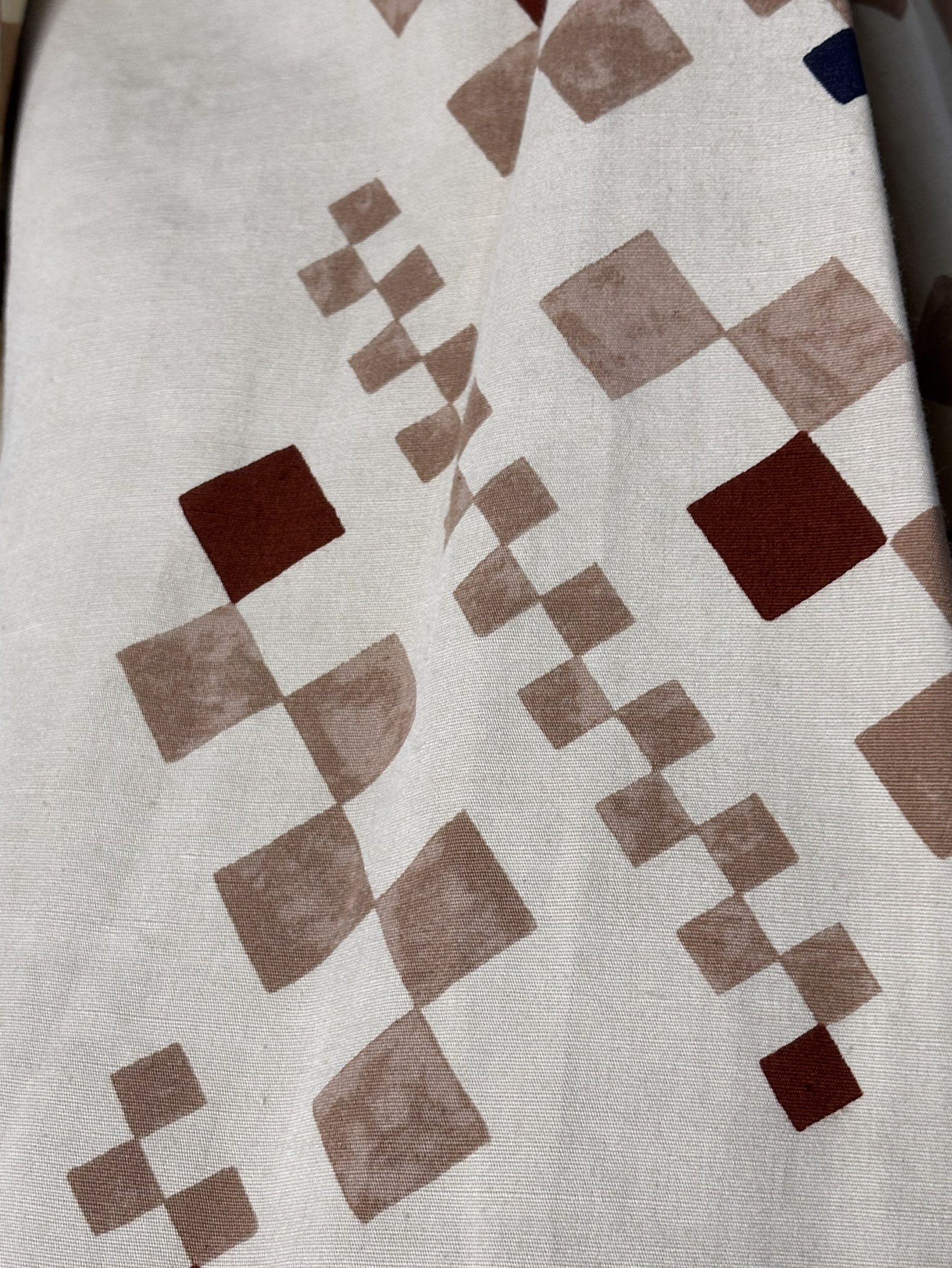 Bottega Veneta Bottega Veneta Geometric Print Cotton Silk Skirt Size 26" / US 2 / IT 38 - 3 Thumbnail