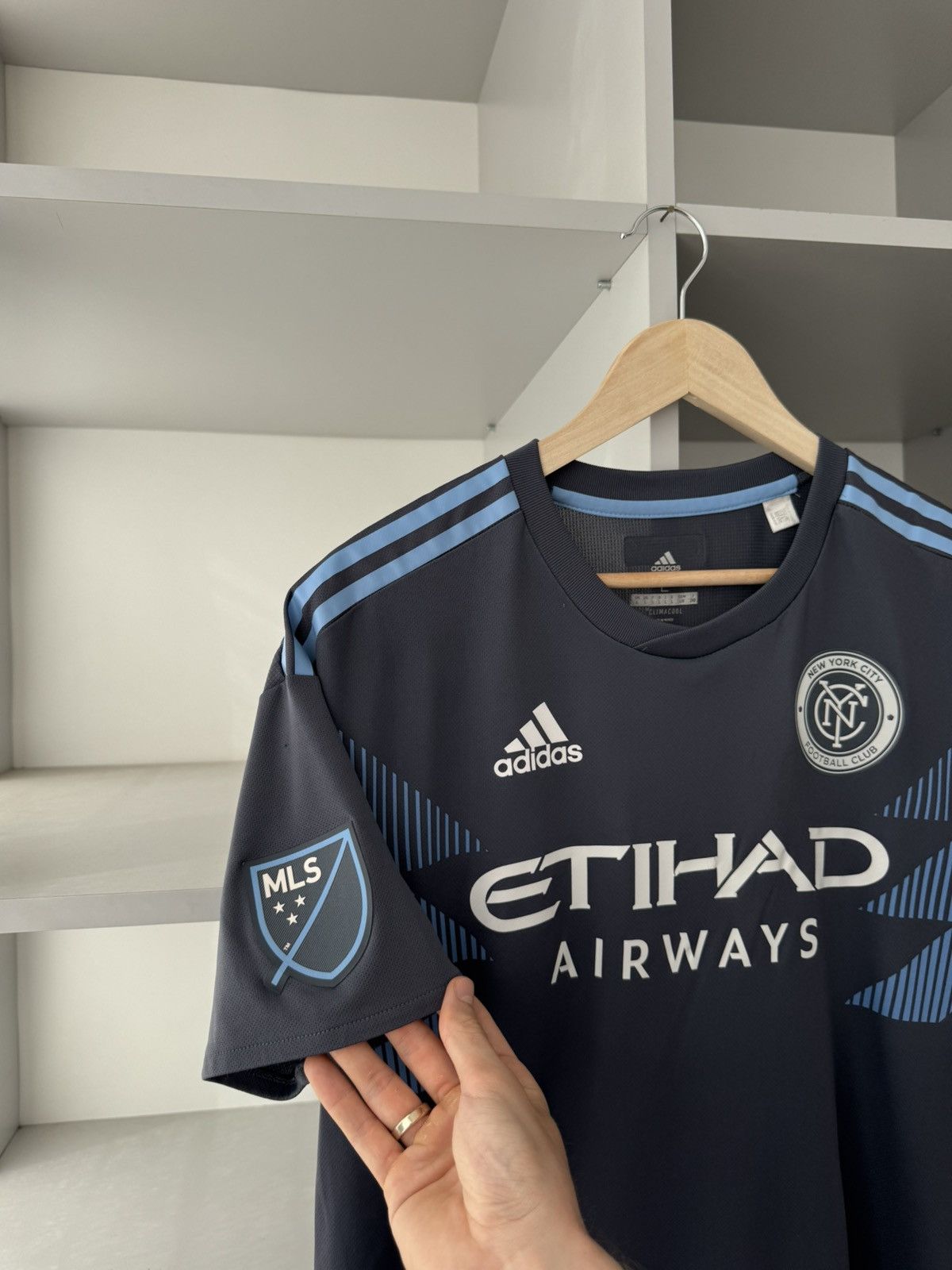 Adidas Adidas New York City MLS 2018 Home Jersey CE3261 Size US L / EU 52-54 / 3 - 5 Thumbnail