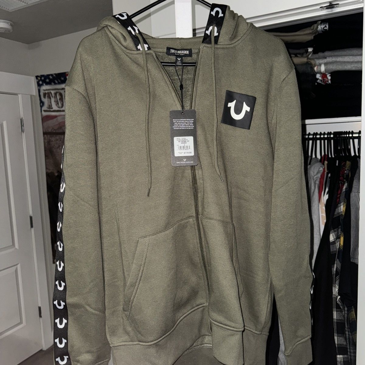 True Religion True Religion HS Taping Zip Hoodie Size L Size US L / EU 52-54 / 3 - 8 Thumbnail