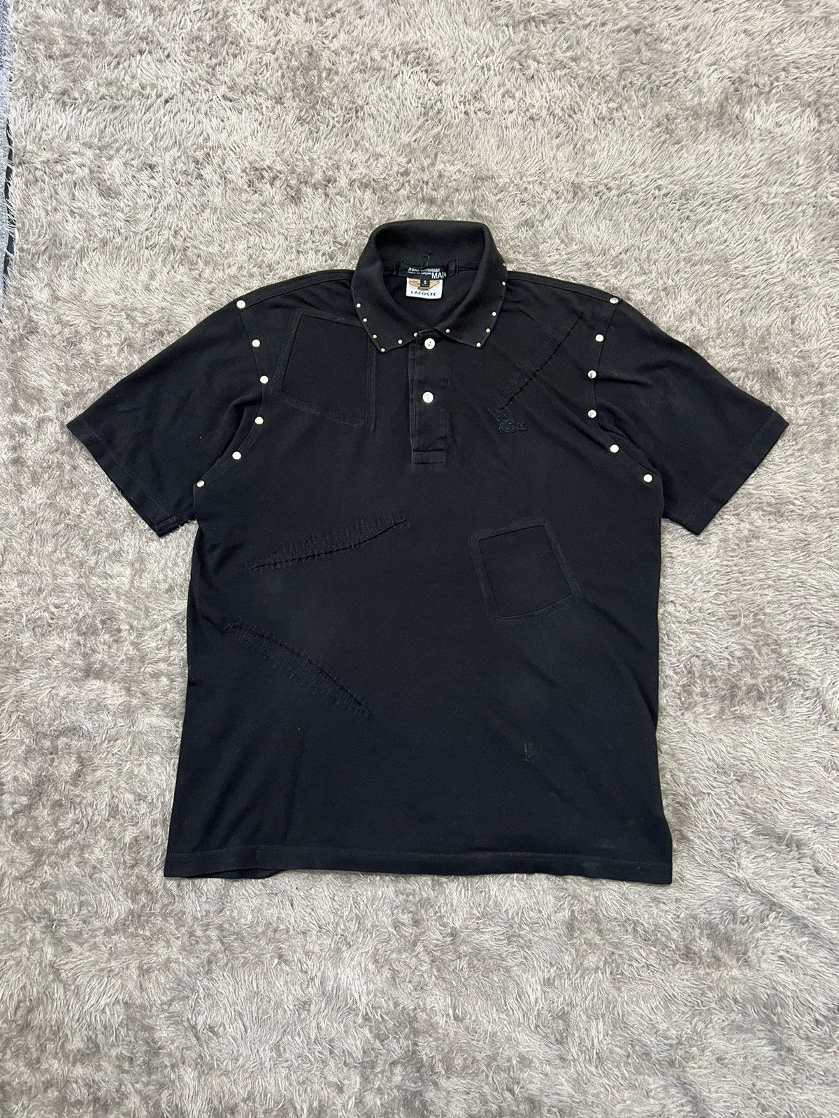 Junya Watanabe × Lacoste Archive Junya Watanabe x Lacoste Studded Patchwork Polo Size US M / EU 48-50 / 2 - 2 Thumbnail