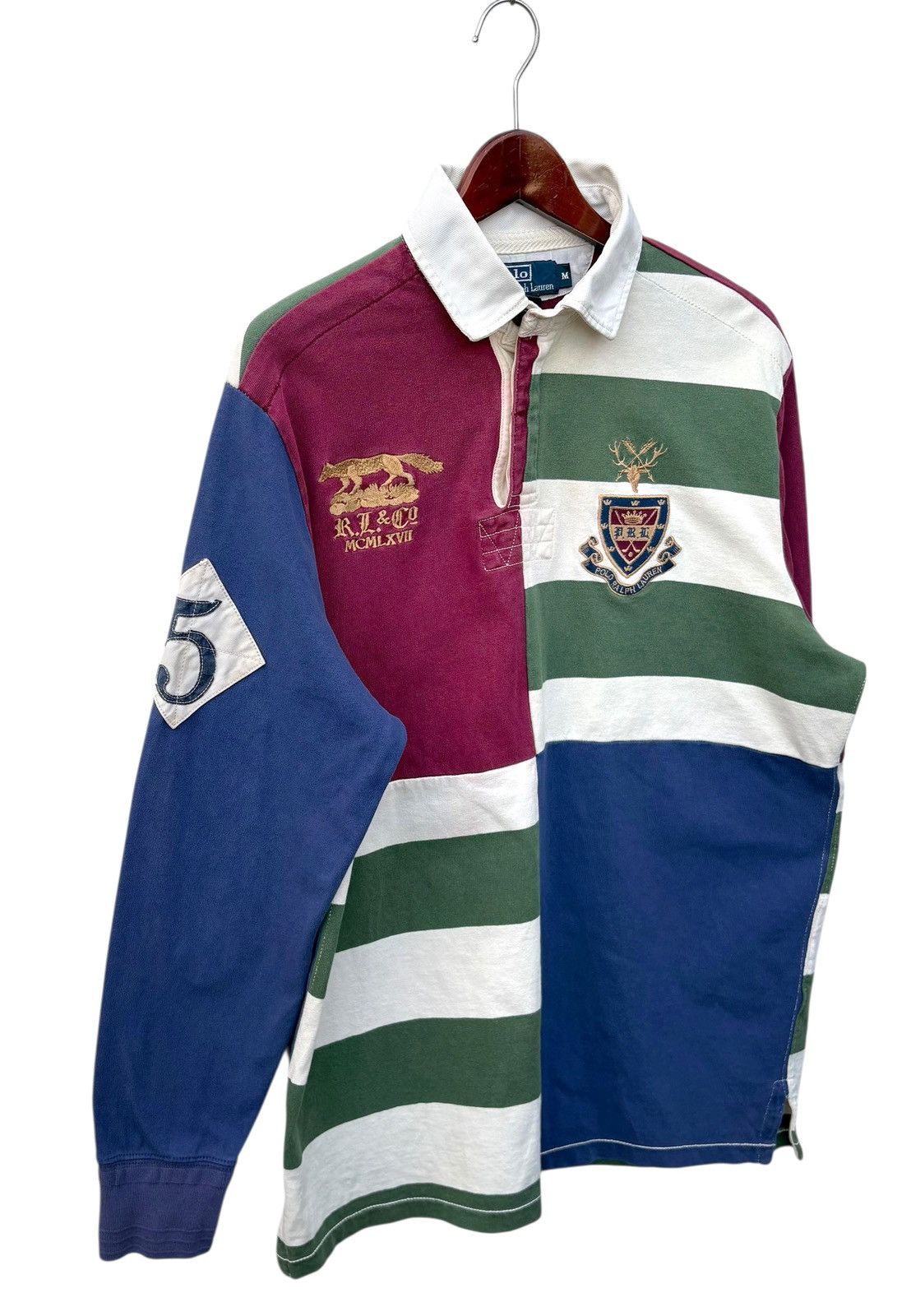 Polo Ralph Lauren Vintage Polo Ralph Lauren Multicolour RL & Co Rugby Shirt Size US M / EU 48-50 / 2 - 13 Thumbnail