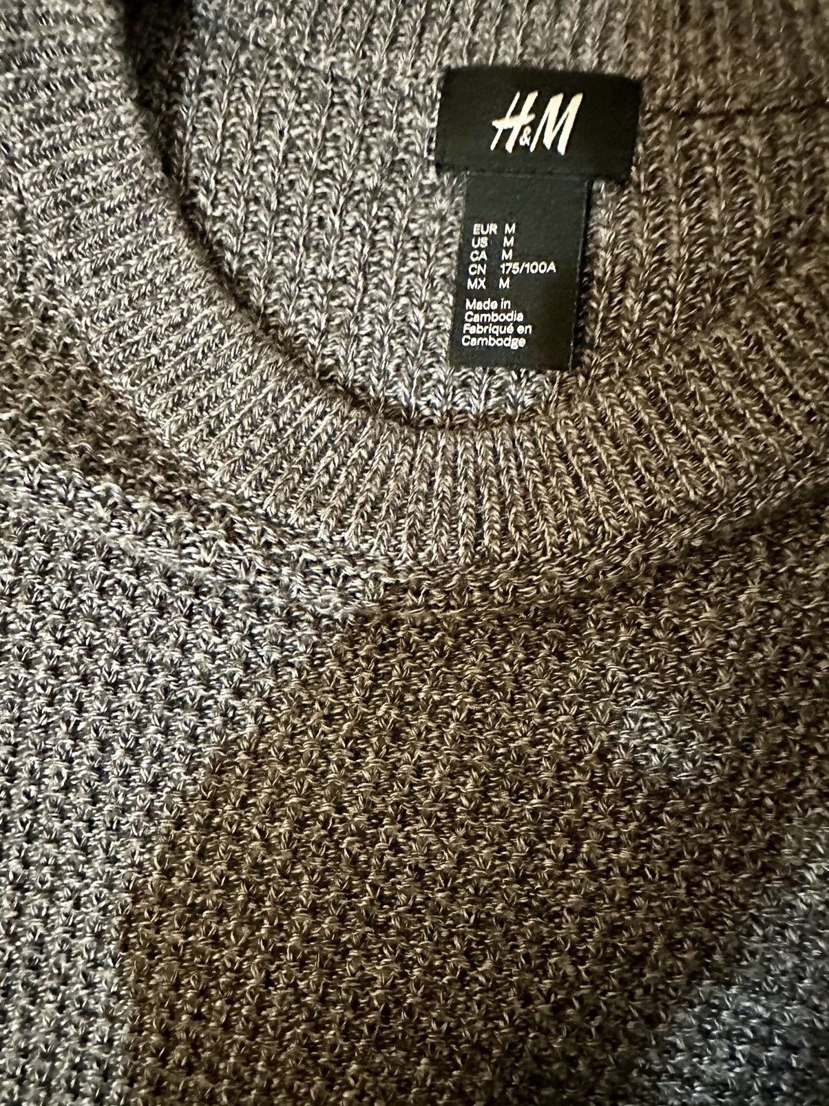 H&M H&M Gray Knit Sweater Size US M / EU 48-50 / 2 - 3 Thumbnail