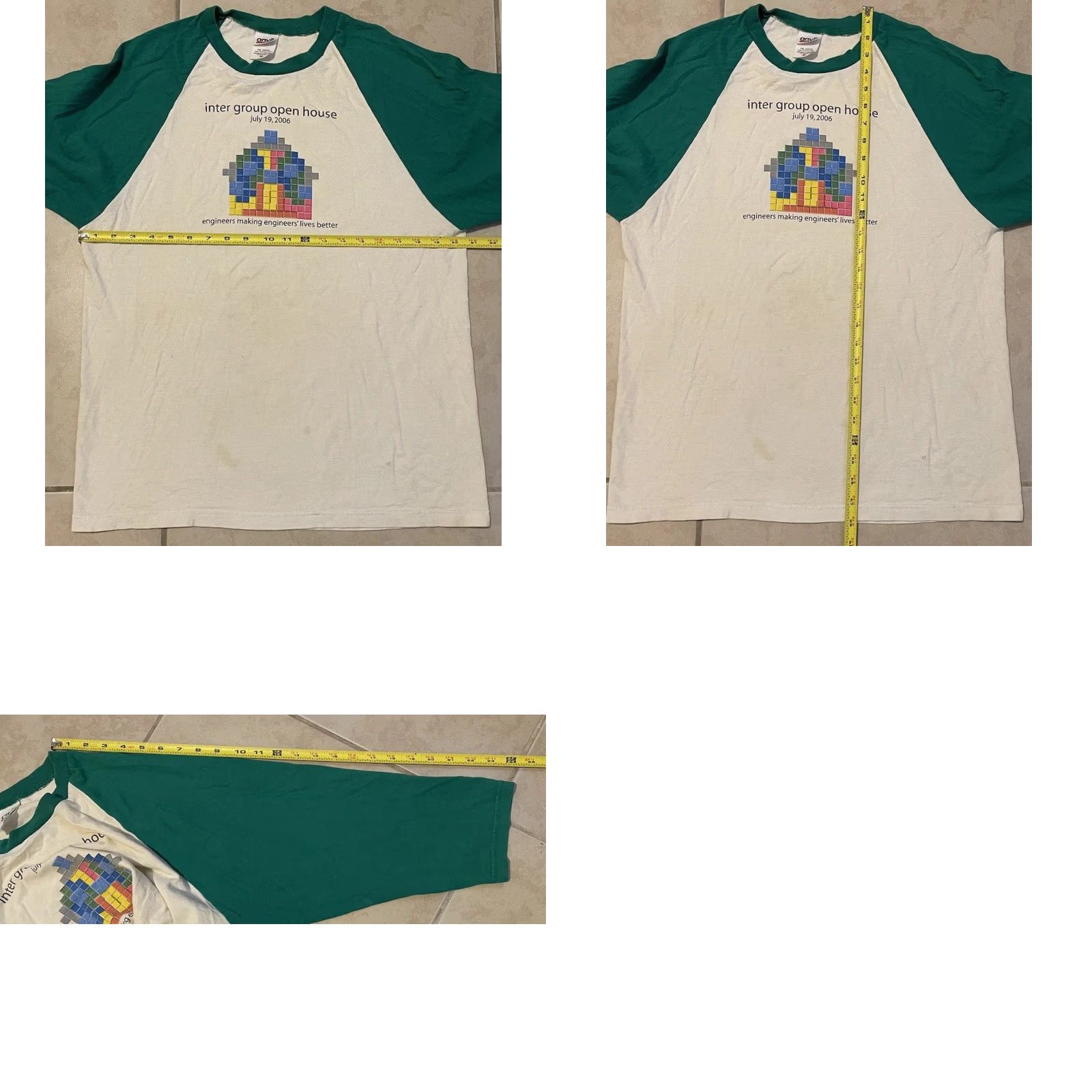 Apple VINTAGE Google Open House Faded Shirt M Green Apple Technology 80s 90s Retro College Hip Hop Vaporwave California USA Mens T-Shirt Size US M / EU 48-50 / 2 - 9 Thumbnail