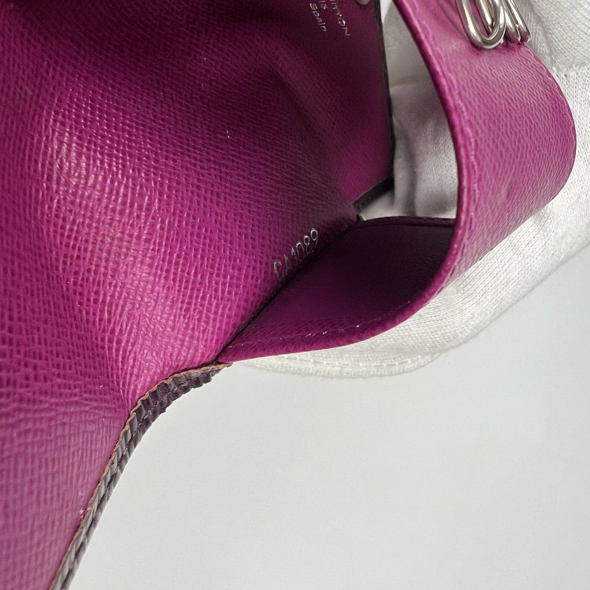 Louis Vuitton Purple Epi Leather 4-Key Holder Card Case