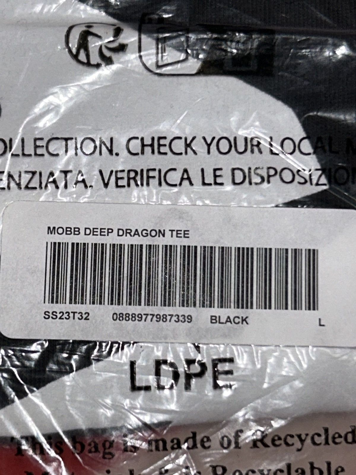 Supreme Supreme Mobb Deep Dragon Tee Black SS23 size Large NEW Size US L / EU 52-54 / 3 - 4 Thumbnail