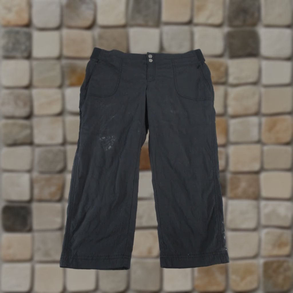 Athleta Athleta Pants Womens 14 Trekkie Capri Black Trail Hiking Capri Activewear 14 Black Womens Size 36" / US 14 / IT 50 - 1 Thumbnail