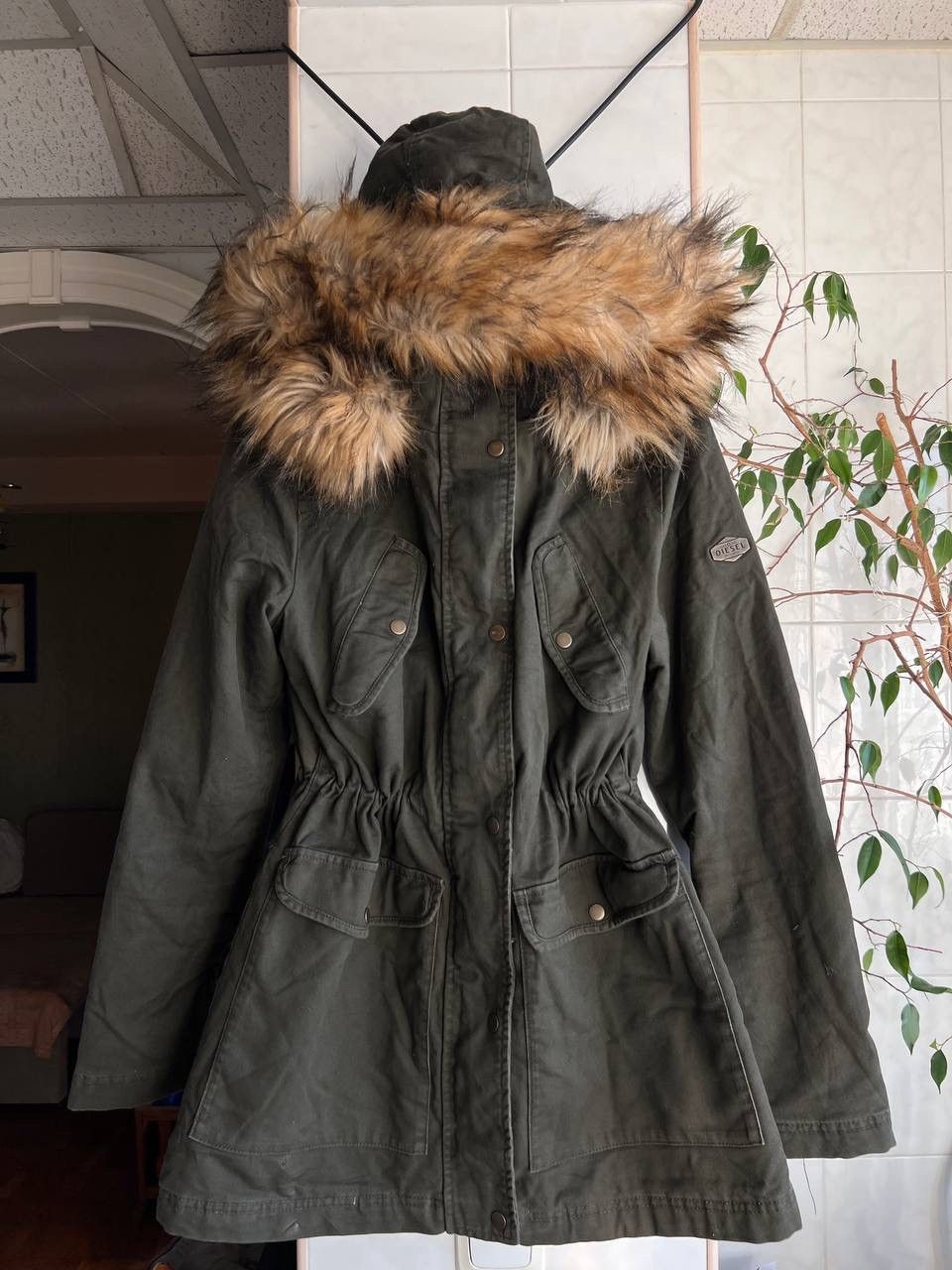 Diesel VINTAGE DIESEL FUR JACKET PARKA OLIVE KHAKI AVANT-GARDE Size M / US 6-8 / IT 42-44 - 19 Thumbnail