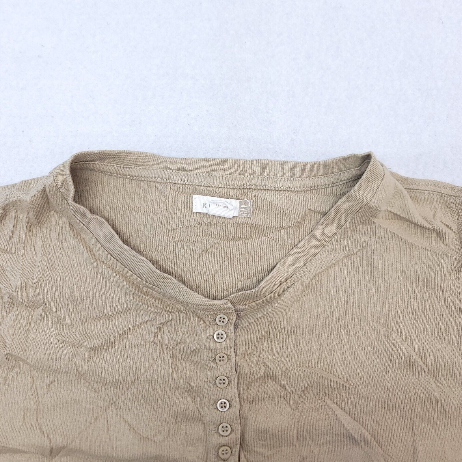 Gap Gap Casual Pullover Shirt Womens Size Extra Large XL Beige Size XL / US 12-14 / IT 48-50 - 1 Thumbnail