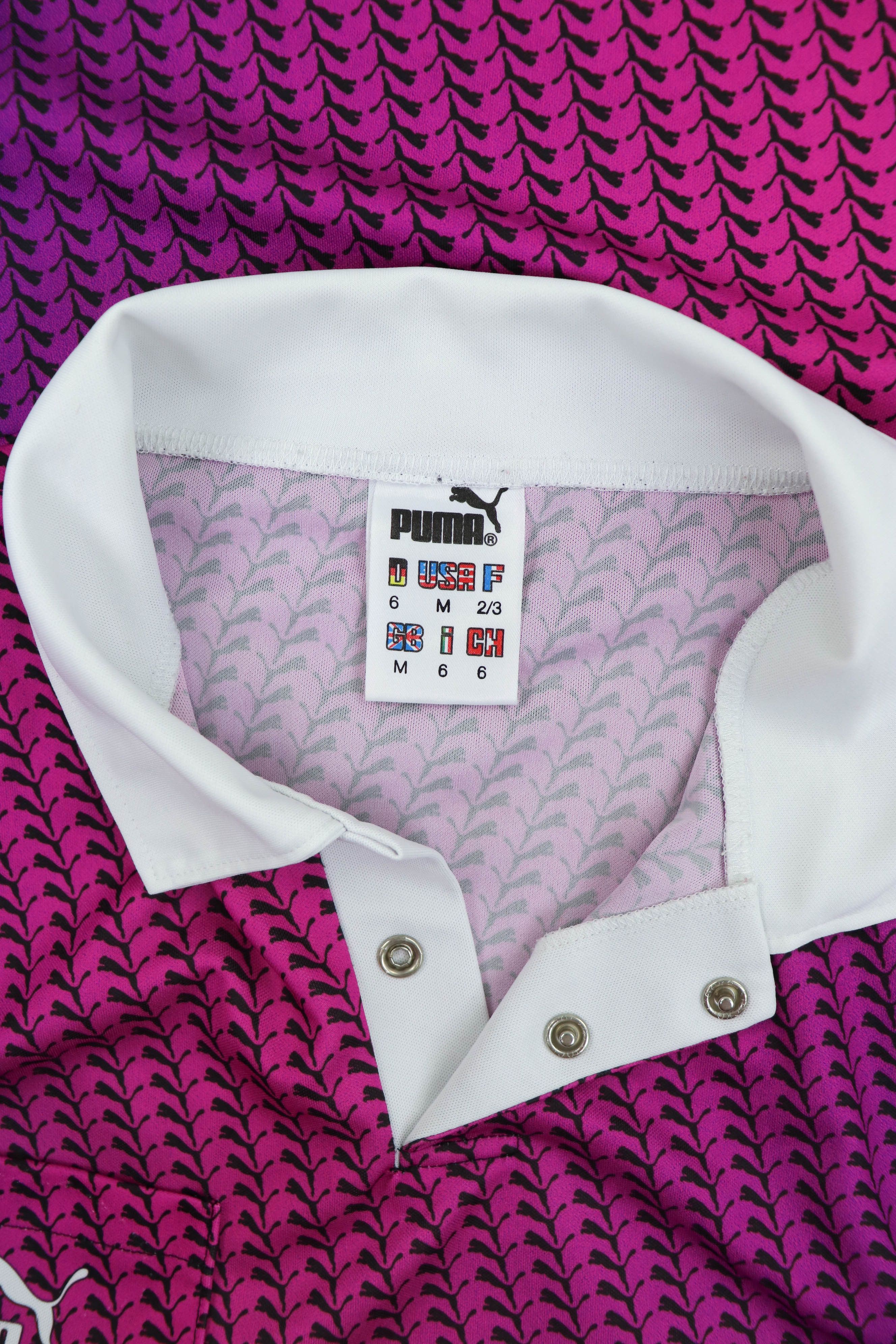 Puma PUMA Vintage Purple Pink Gradient Monogram Jersey Shirt Size US M / EU 48-50 / 2 - 7 Thumbnail