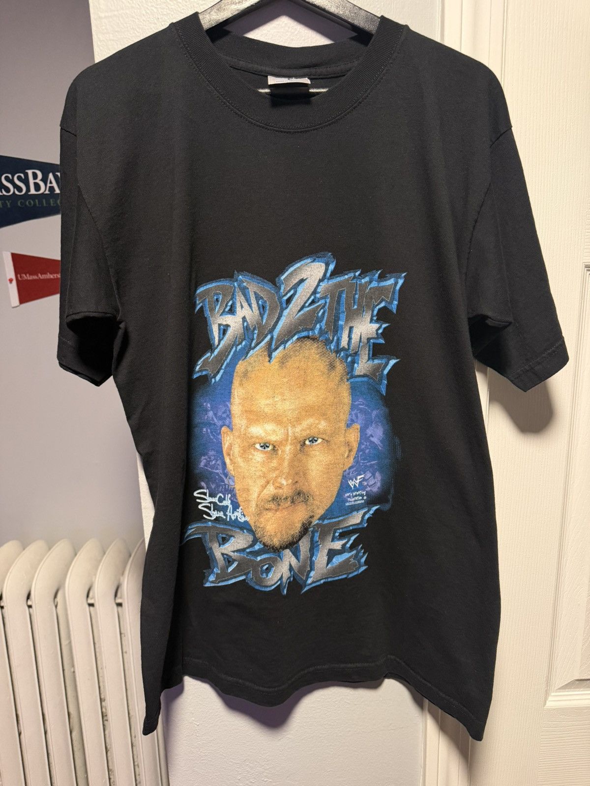 WWF Vintage WWF 1998 Stone Cold Steve Austin Bad 2 The Bone Size US L / EU 52-54 / 3 - 1 Thumbnail