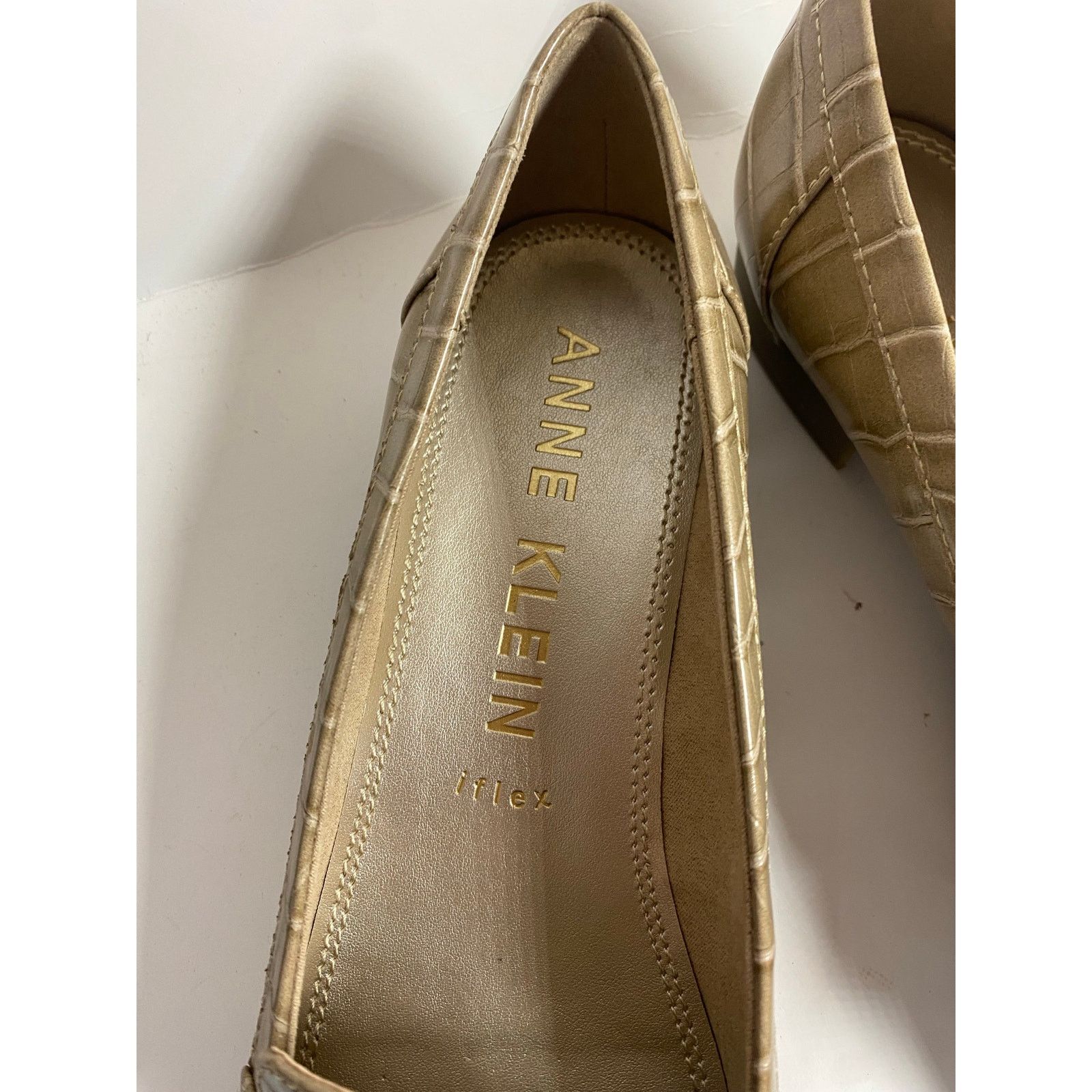 Anne Klein Anne Klein Brand Akvalya Taupe Chain Loafers size 9.5 Size US 9.5 / IT 39.5 - 6 Thumbnail