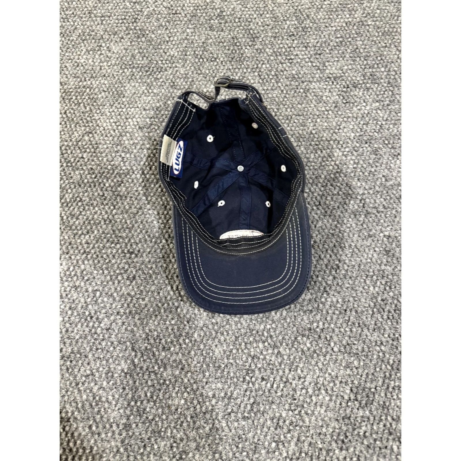 Lugz Lugz Hat Baseball Cap Strap Back Mens One Size Blue Embroidered Logo Dad Hat Cotton Twill Summer Casual Cap Momentum Size ONE SIZE - 6 Thumbnail