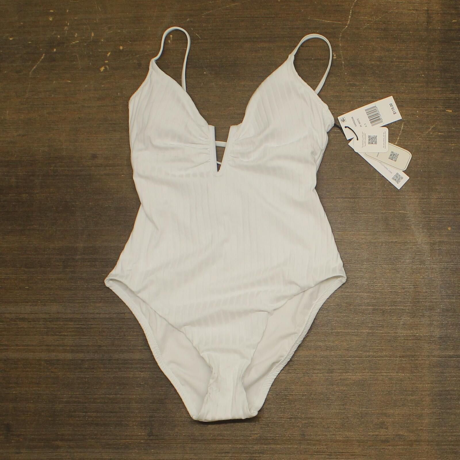 Sanctuary Sanctuary Refresh Rib One-piece Swimsuit Sarr25298 White S Size ONE SIZE - 1 Thumbnail