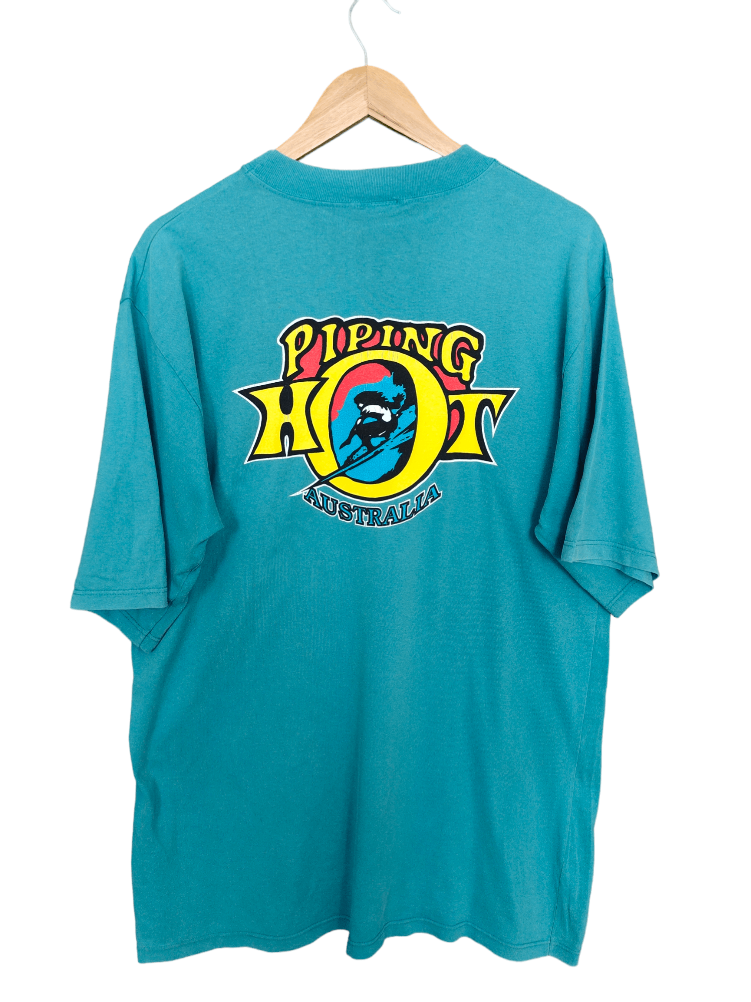 Mambo Vintage 90s Piping Hot Australia Surfing Oversize T Shirt Size US M / EU 48-50 / 2 - 1 Thumbnail