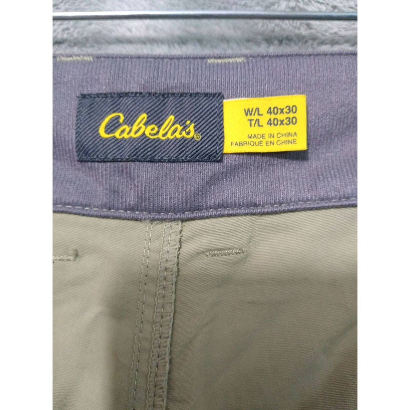 Vintage Cabela's Nylon Cargo Pants Mens 40x30 Beige Convertible Hiking Camping Size US 40 / EU 56 - 7 Thumbnail