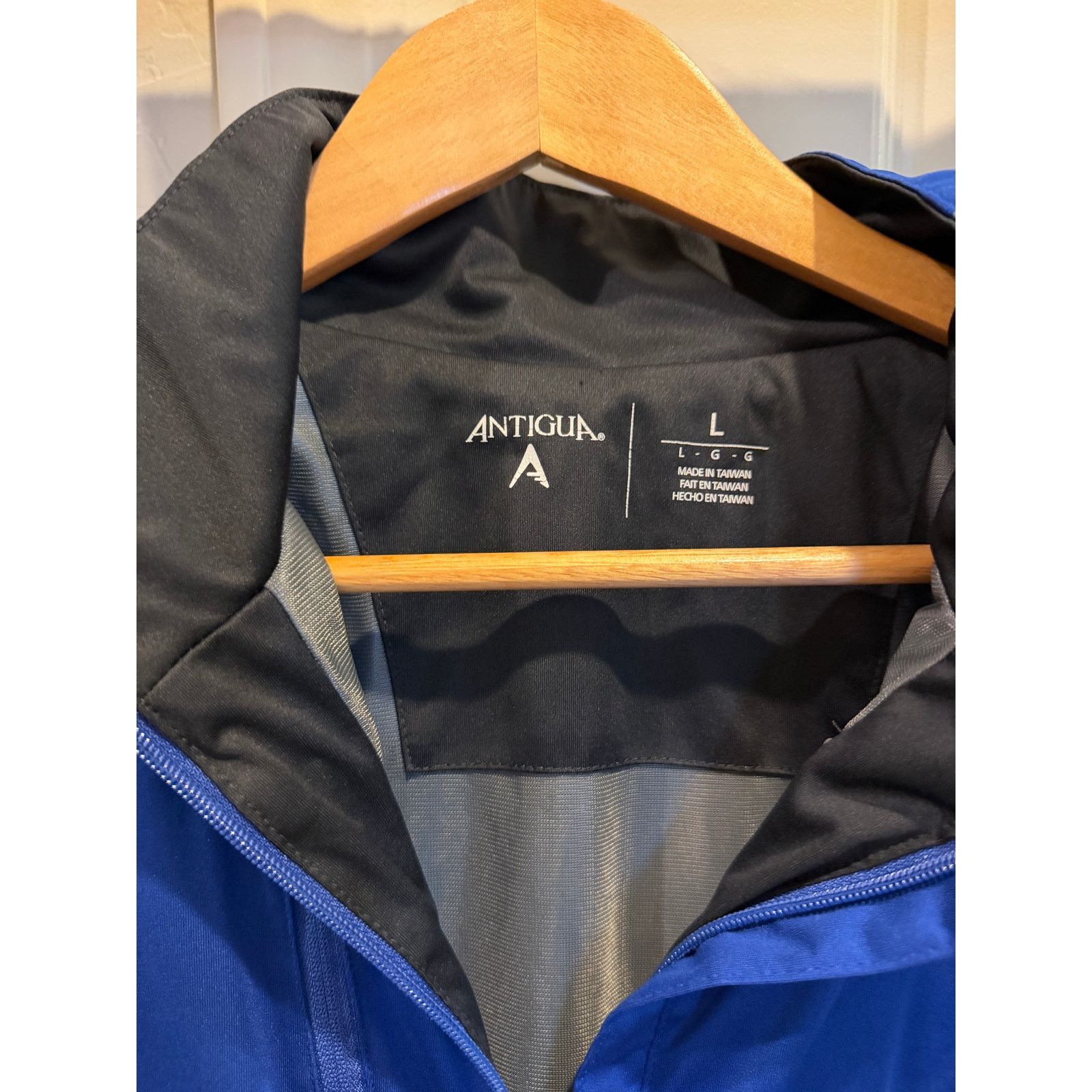 Antigua Antigua-TX Rangers Men's Full-Zip windbreaker Jacket,Blue, L Size US L / EU 52-54 / 3 - 3 Thumbnail