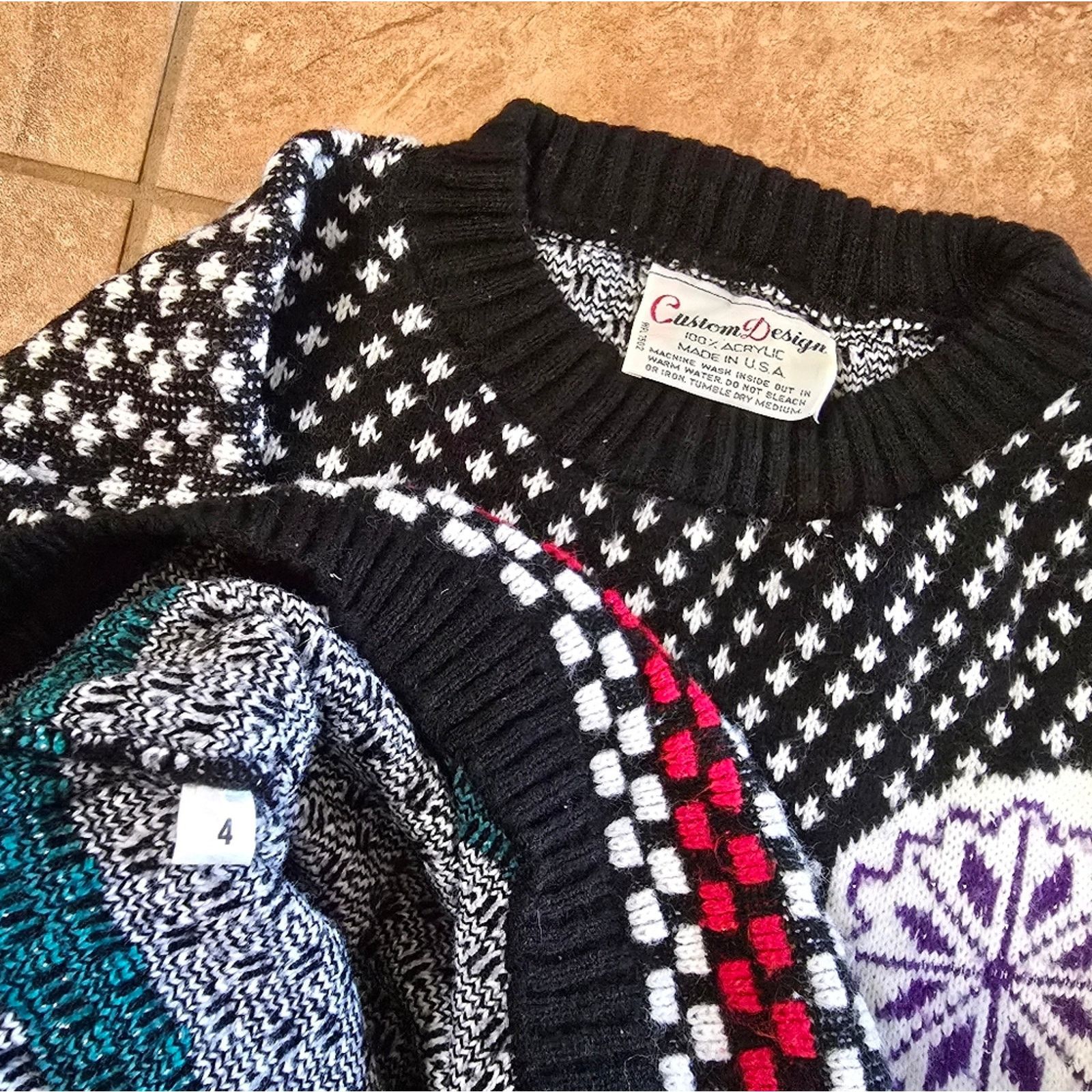 Other Multicolored | CUSTOM DESIGN | Sweater Long Sleeve Size S / US 4 / IT 40 - 3 Thumbnail