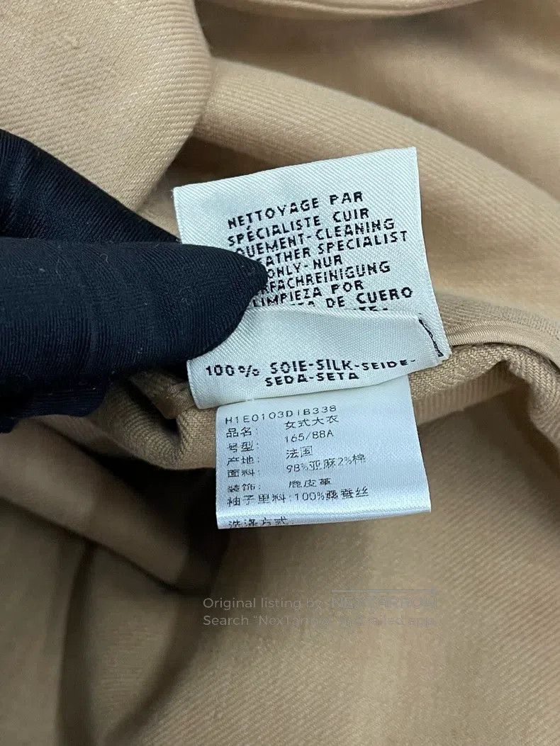 Hermes Hermes Khaki Linen Overcoat Size XS / US 0-2 / IT 36-38 - 6 Thumbnail