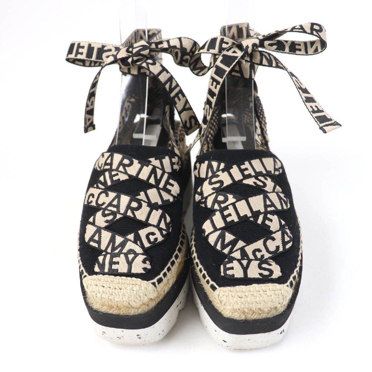 Stella McCartney Stella McCartney 800159 Ribbon Espadrille Platform Shoes Size US 5 / IT 35 - 3 Thumbnail