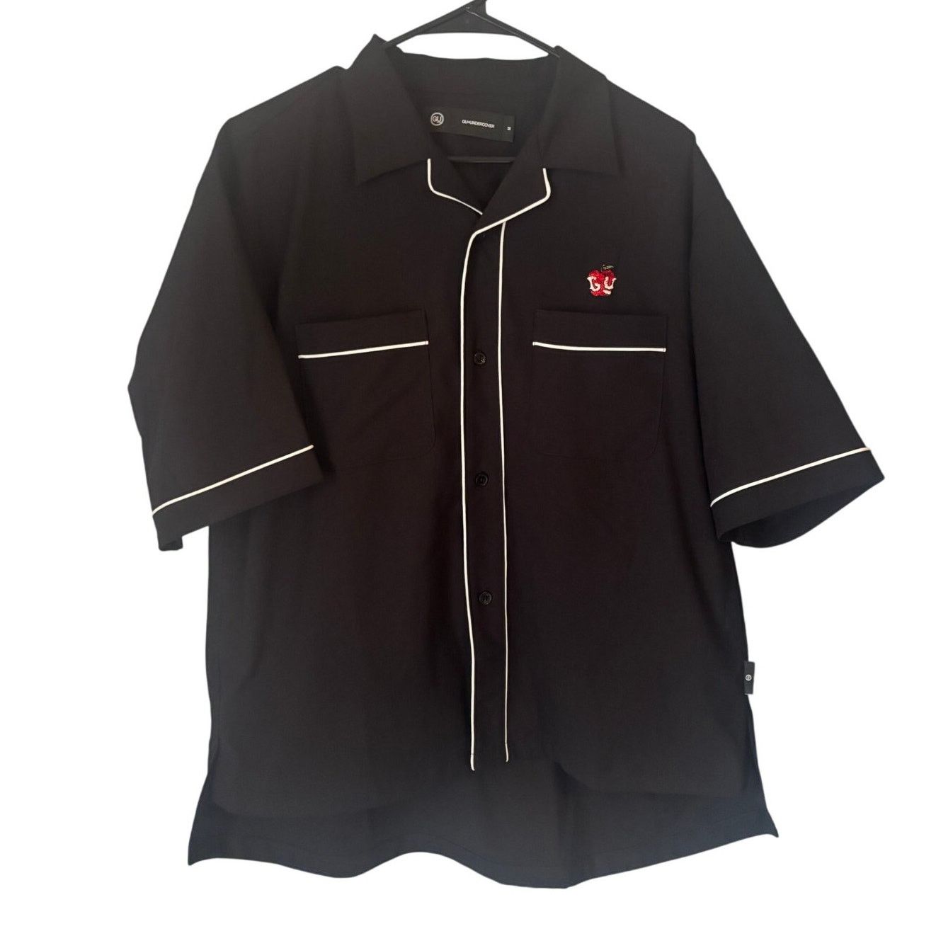 Undercover × Uniqlo GU x Undercover Embroidered Camp Shirt – Black – Size M Size US M / EU 48-50 / 2 - 1 Thumbnail