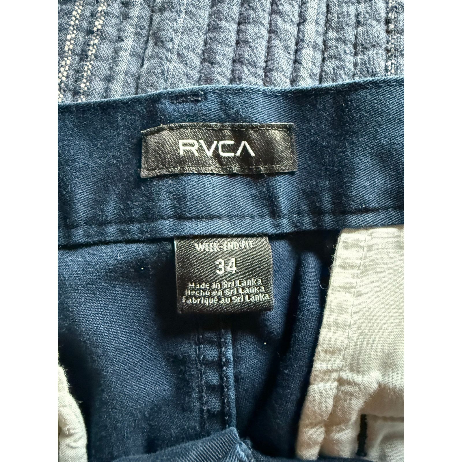 RVCA RVCA Week-End Chino Pants Navy Men’s Size 34 Size US 34 / EU 50 - 3 Thumbnail