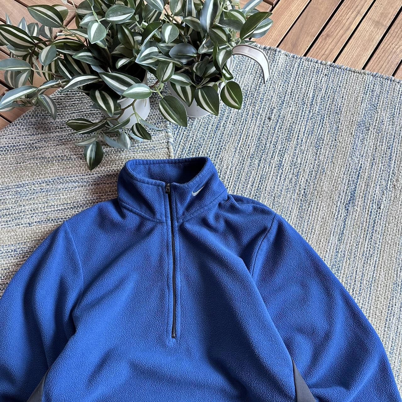 Nike Vintage Y2K Nike Swoosh Logo Half Zip Fleece Jacket Size US S / EU 44-46 / 1 - 3 Thumbnail