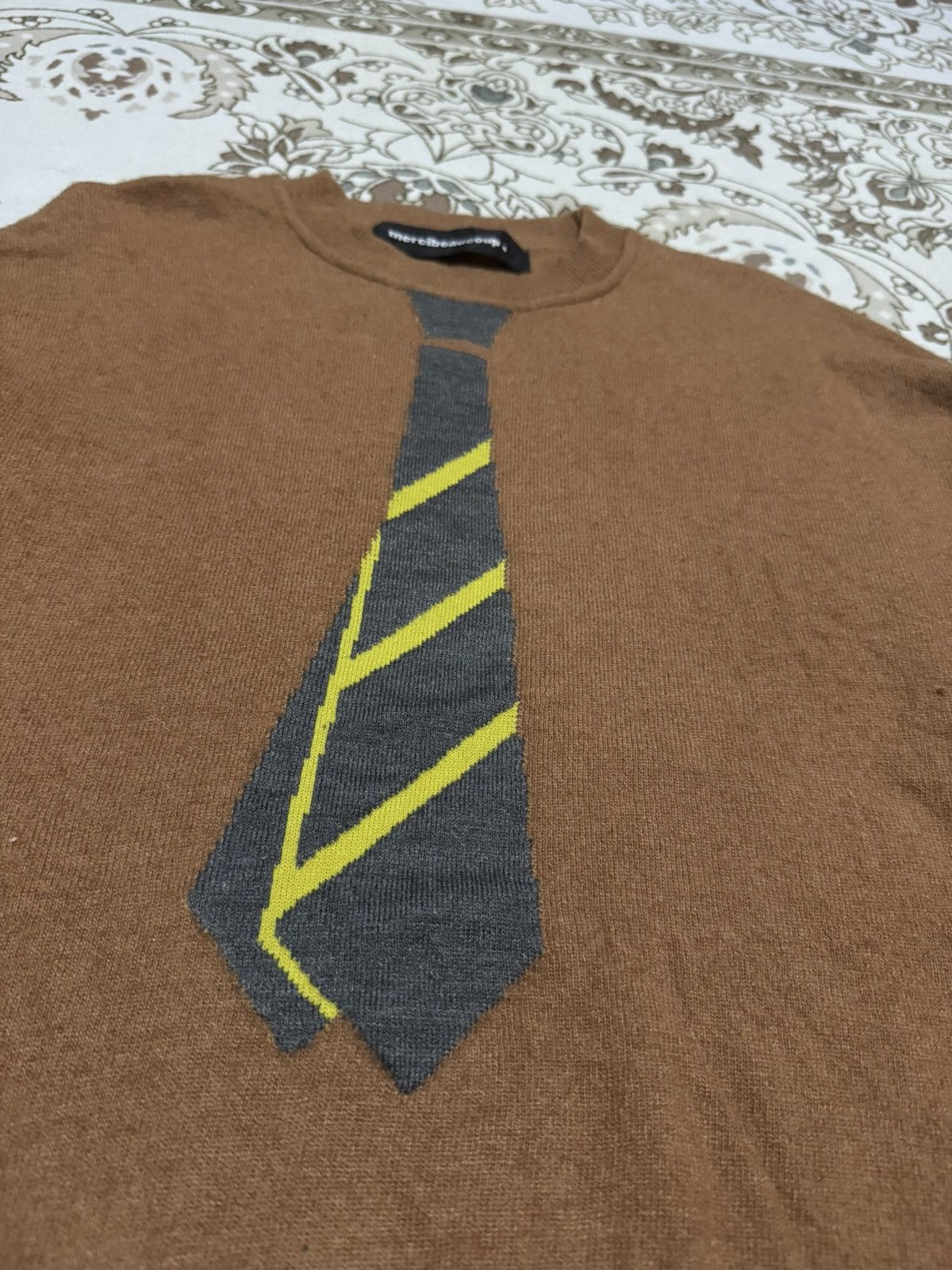 Issey Miyake × Tsumori Chisato × mercibeaucoup OG Issey Miyake Necktie Pullover L/S Sweatshirt Size US L / EU 52-54 / 3 - 4 Thumbnail