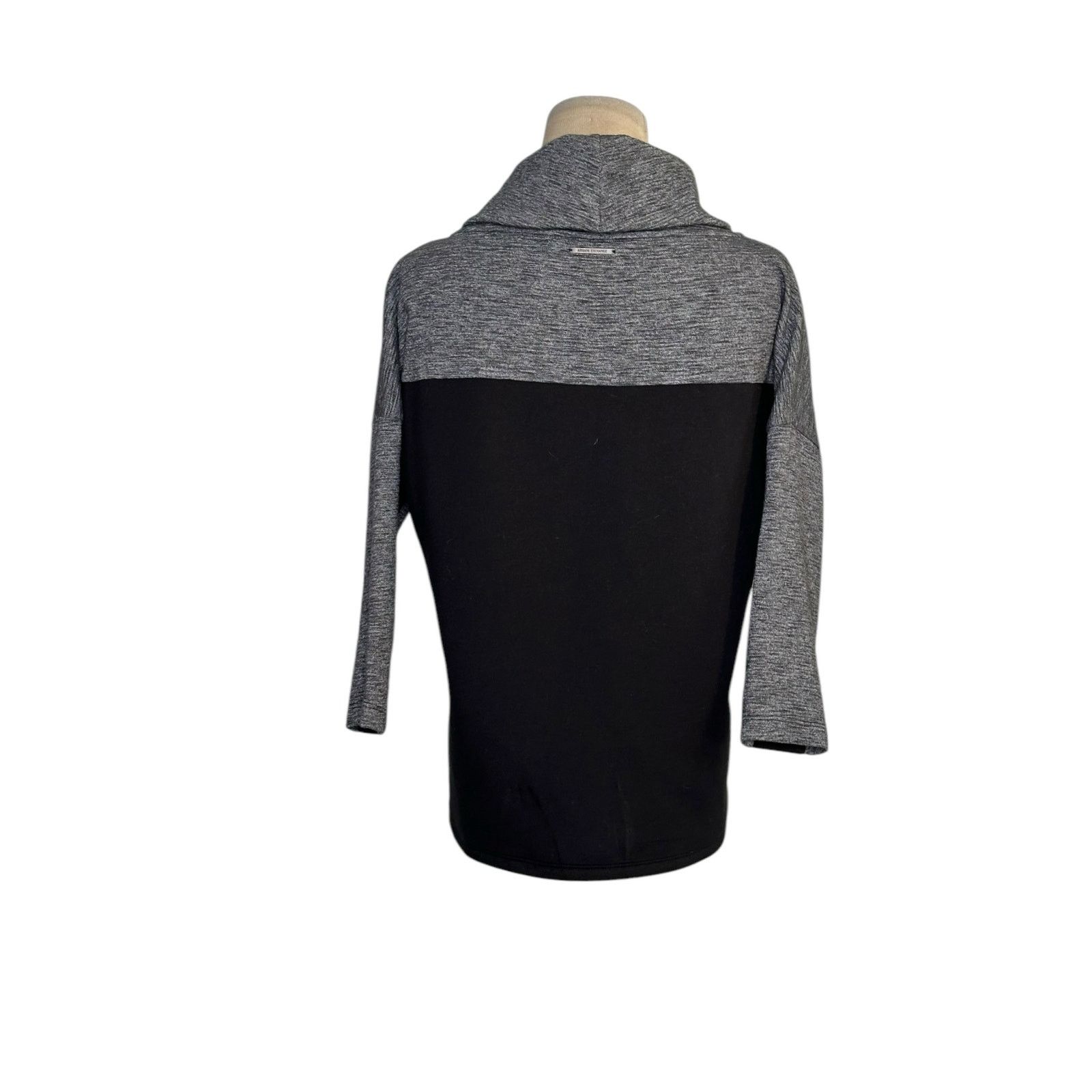 Armani Exchange Armani Exchange gray black cowl neck sweatshirt size Small Size S / US 4 / IT 40 - 13 Thumbnail