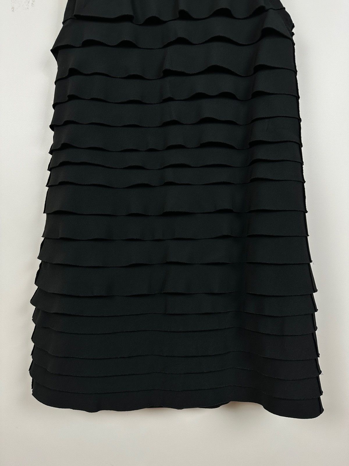 Miu Miu Miu Miu Black Layered Sleeveless Ruffle Textured Dress Size S / US 4 / IT 40 - 17 Thumbnail