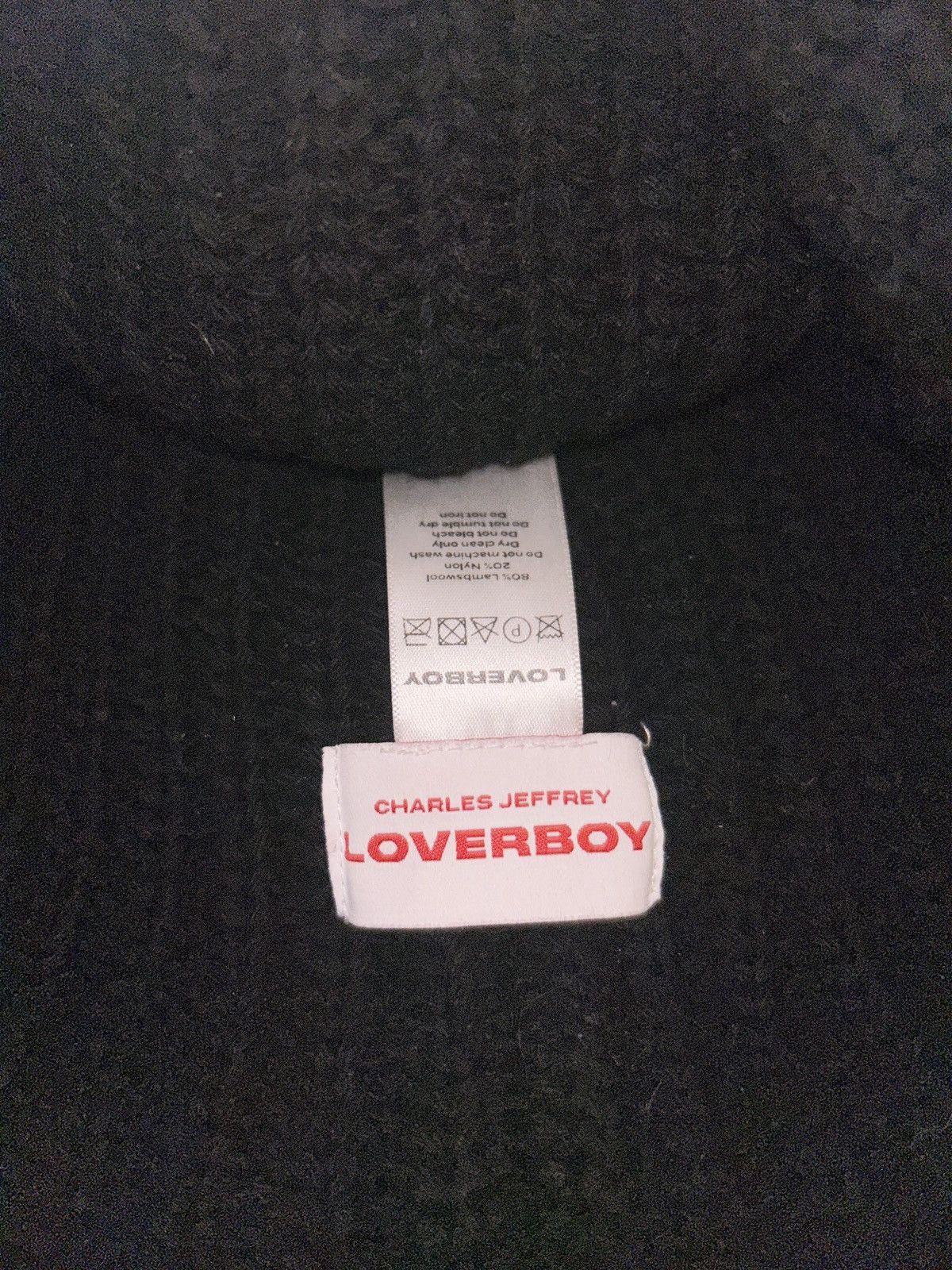 Charles Jeffrey LOVERBOY Charles Jeffery Loverboy Black Chunky Ears Beanie Size ONE SIZE - 3 Thumbnail