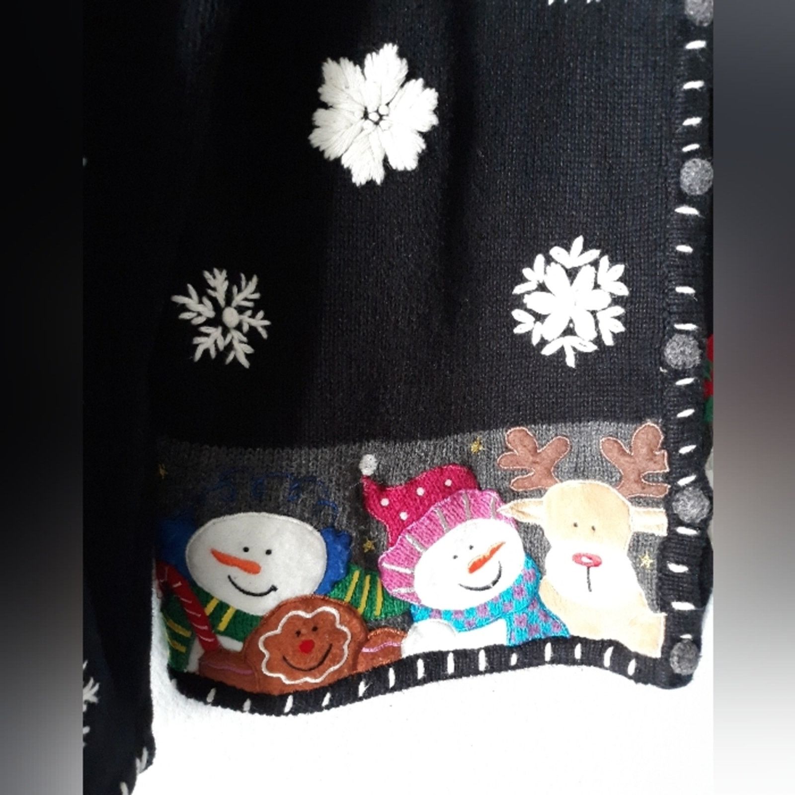Vintage Santa’s Helpers Studio Joy Christmas Sweater Size S / US 4 / IT 40 - 2 Thumbnail
