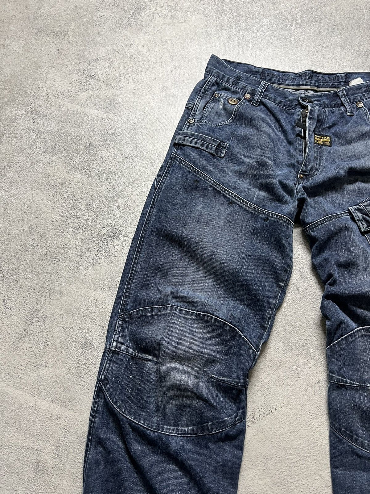 G-Star × Vintage Vintage Y2k G Star Raw 💙 Multi Pocket Denim Jeans 00’s Size US 32 / EU 48 - 5 Thumbnail