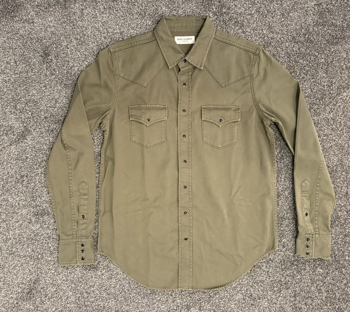 Saint Laurent Paris SLP Saint Laurent western snap button up shirt Size US XL / EU 56 / 4 - 1 Thumbnail