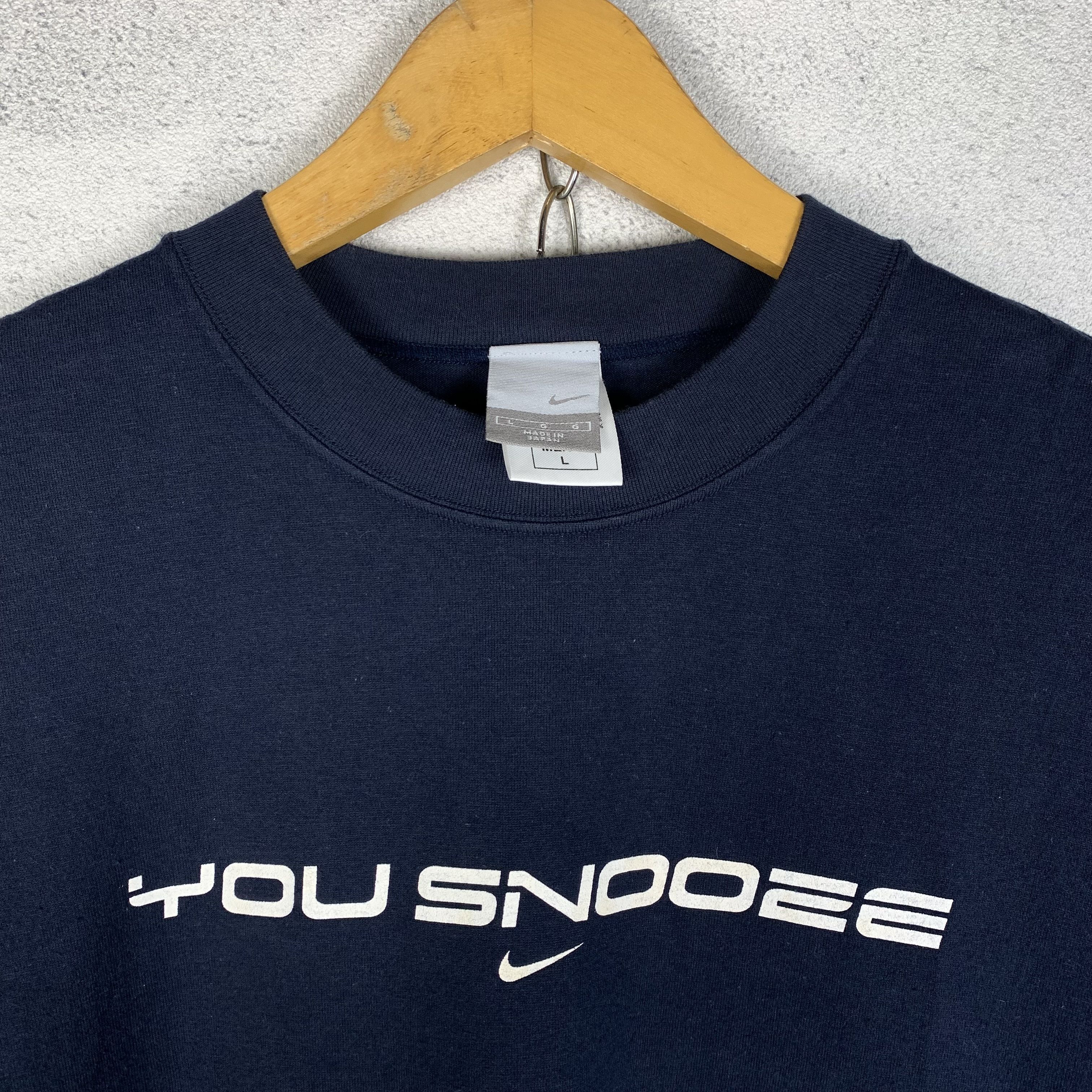 Nike Nike Y2K "You Snooze - You Lose" Tshirt Size US L / EU 52-54 / 3 - 3 Thumbnail