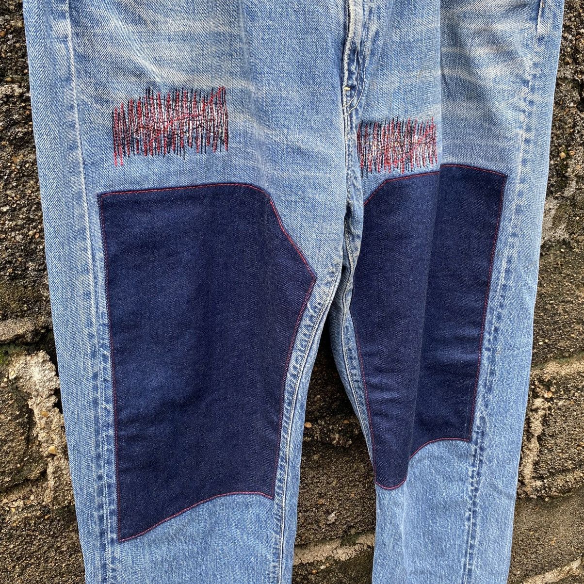 Blue Blue Japan × Japan Blue × Le Grande Bleu (L.G.B.) Vintage Blue Blue H.R Market Selvedge Jeans Blue Colour Size US 36 / EU 52 - 5 Thumbnail