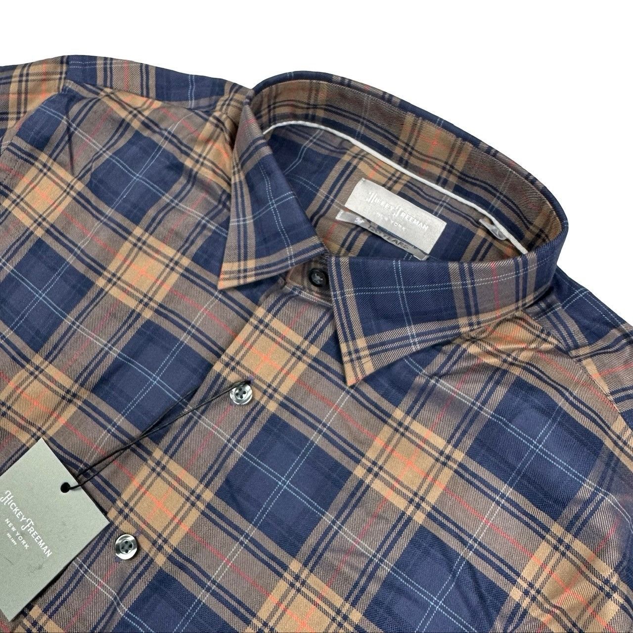 Hickey Freeman NEW Hickey Freeman Men's Flannel Button Flannel Shirt Blue/ Size US L / EU 52-54 / 3 - 1 Thumbnail