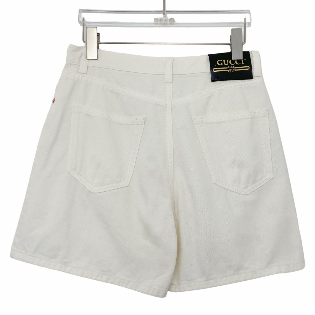 Gucci Gucci Washed Solid Color Zip Pocket Denim Shorts K26WX Size 27" / US 4 / IT 40 - 2 Thumbnail