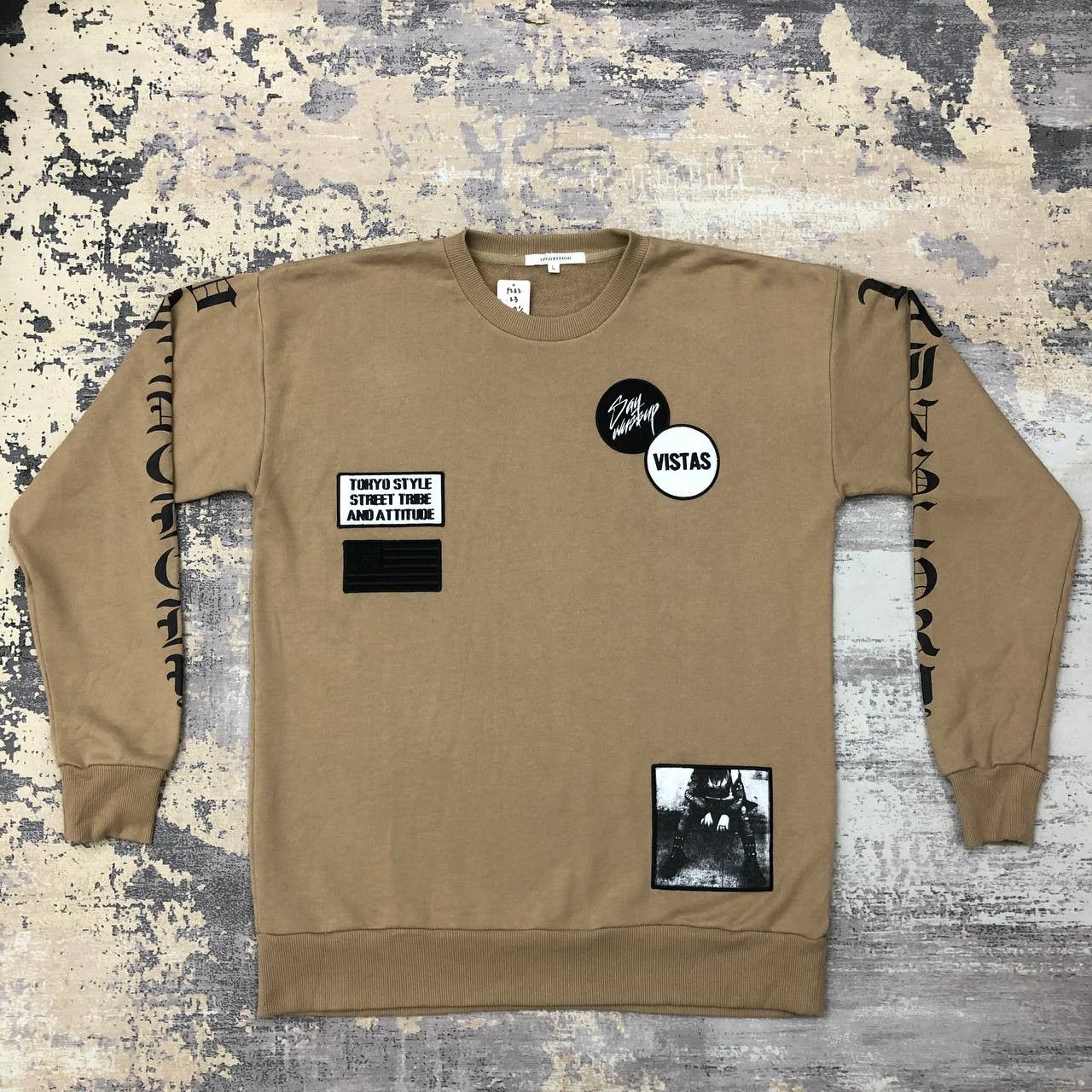 Japanese Brand Y262 SUGGESTION X PUNK TOKYO STYLE STREET TRIBE SWEATSHIRTS Size US L / EU 52-54 / 3 - 1 Thumbnail