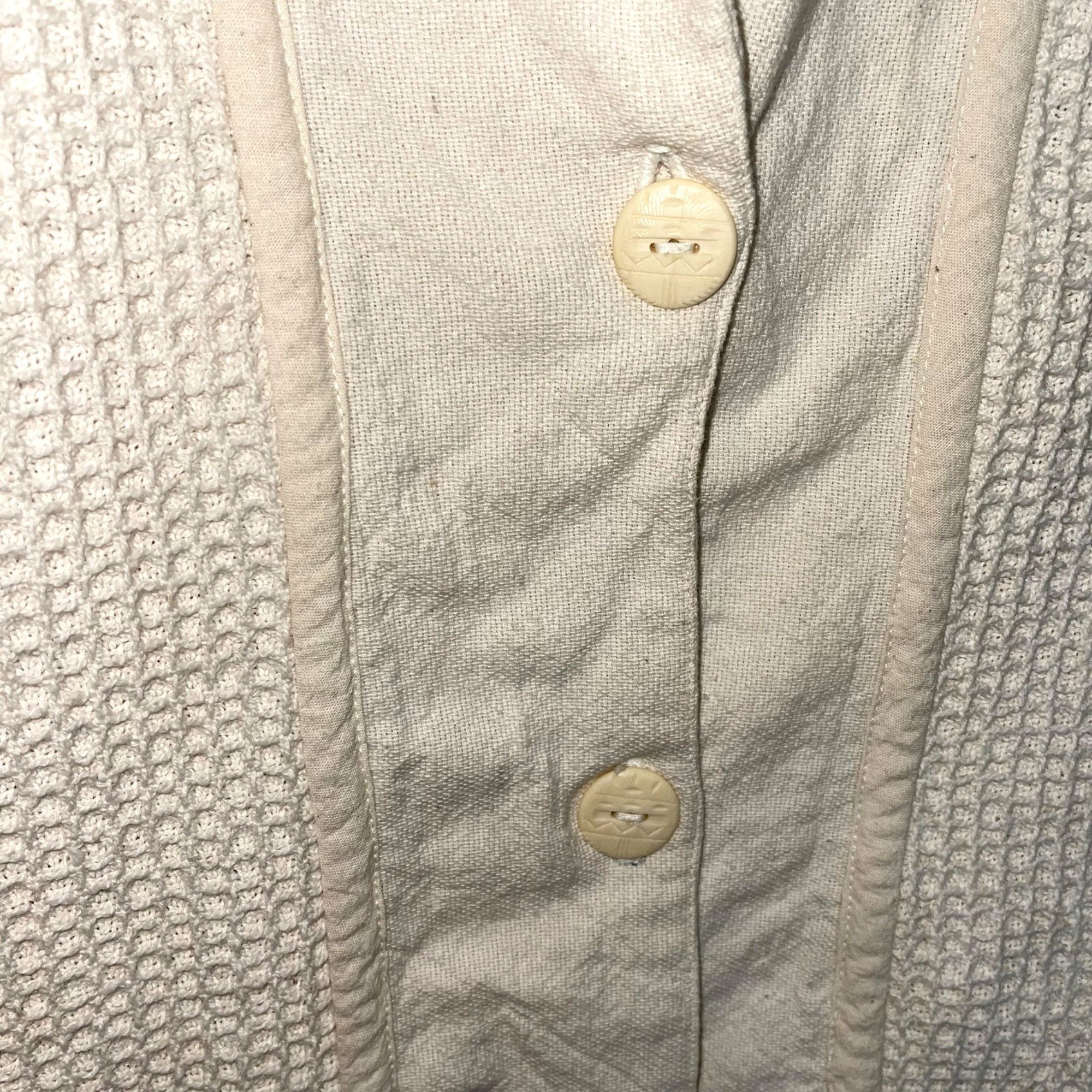 Vintage Martinez Vintage Womens Jacket Size Medium Cream Button Fron Size M / US 6-8 / IT 42-44 - 5 Thumbnail