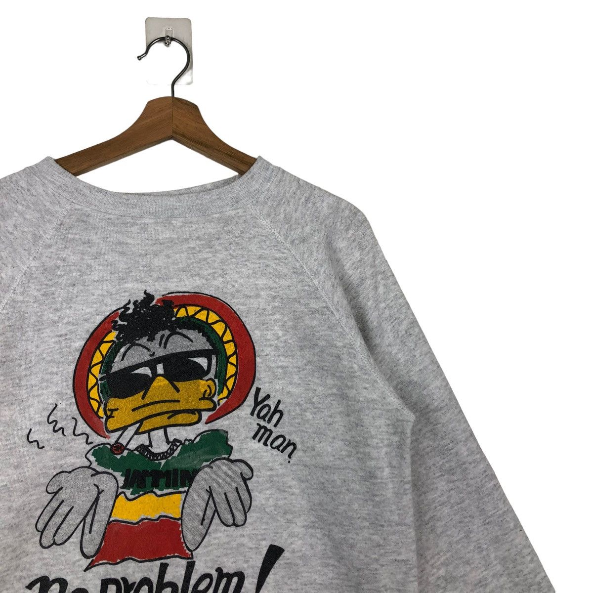 Vintage 🔥90’s Vintage Crewneck Sweatshirt Hanes Duck Dude Big Logo Size US L / EU 52-54 / 3 - 5 Thumbnail