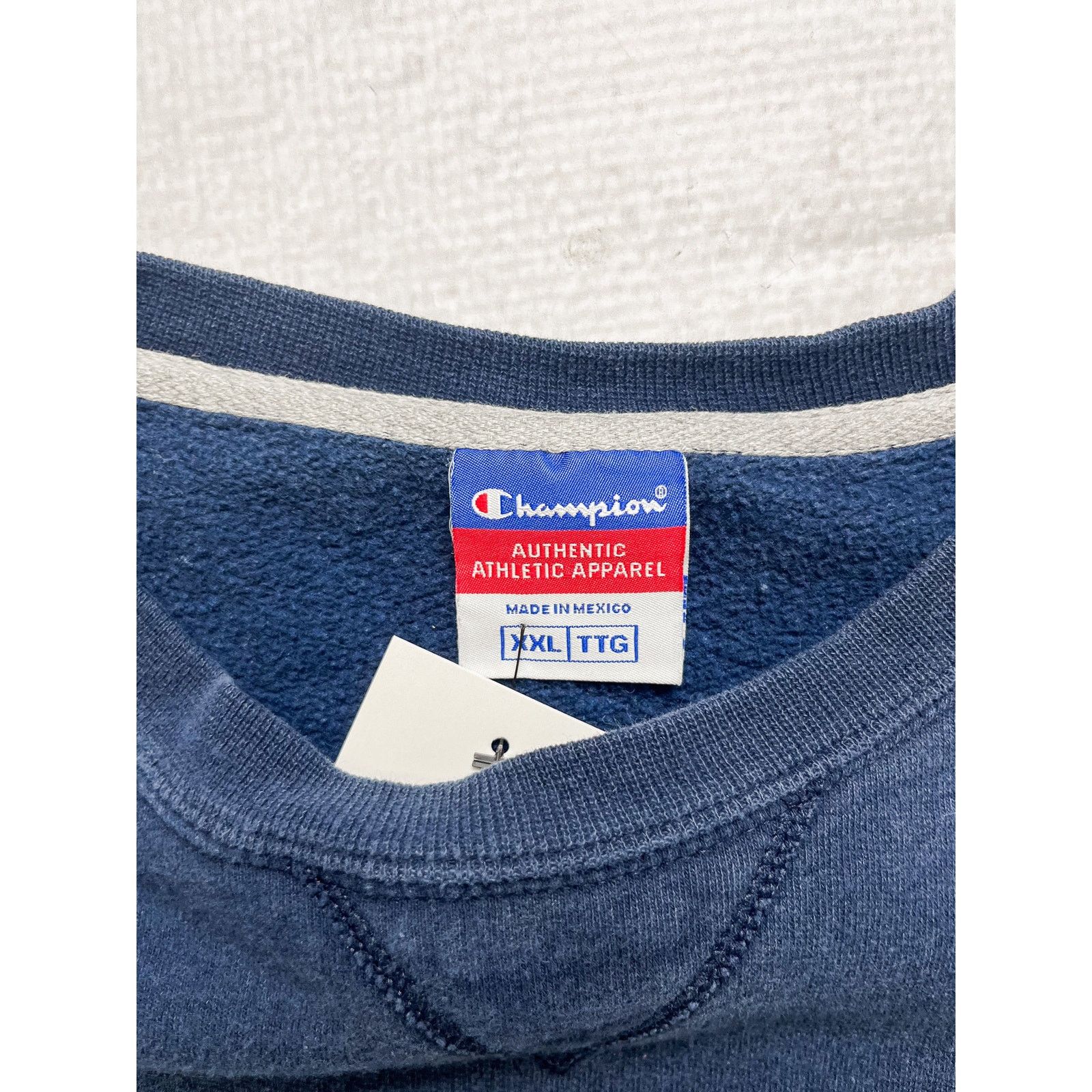 Champion Vintage 90s Champion Blue Crewneck Sweatshirt - Men's 2XL Size US XXL / EU 58 / 5 - 5 Thumbnail