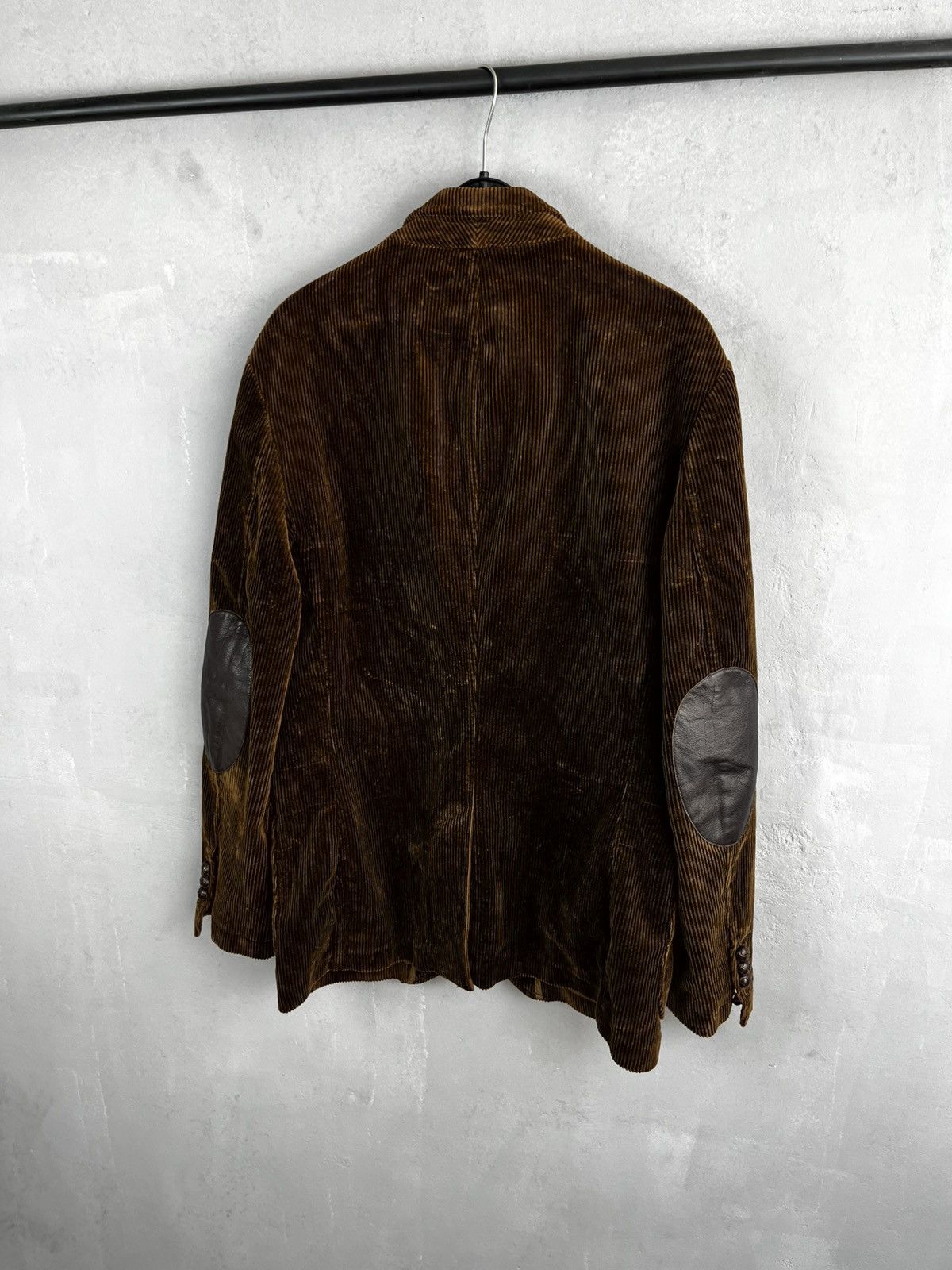 Ralph Lauren Rare Vintage Polo Ralph Lauren Corduroy Blazer Leather Size 40R - 10 Thumbnail